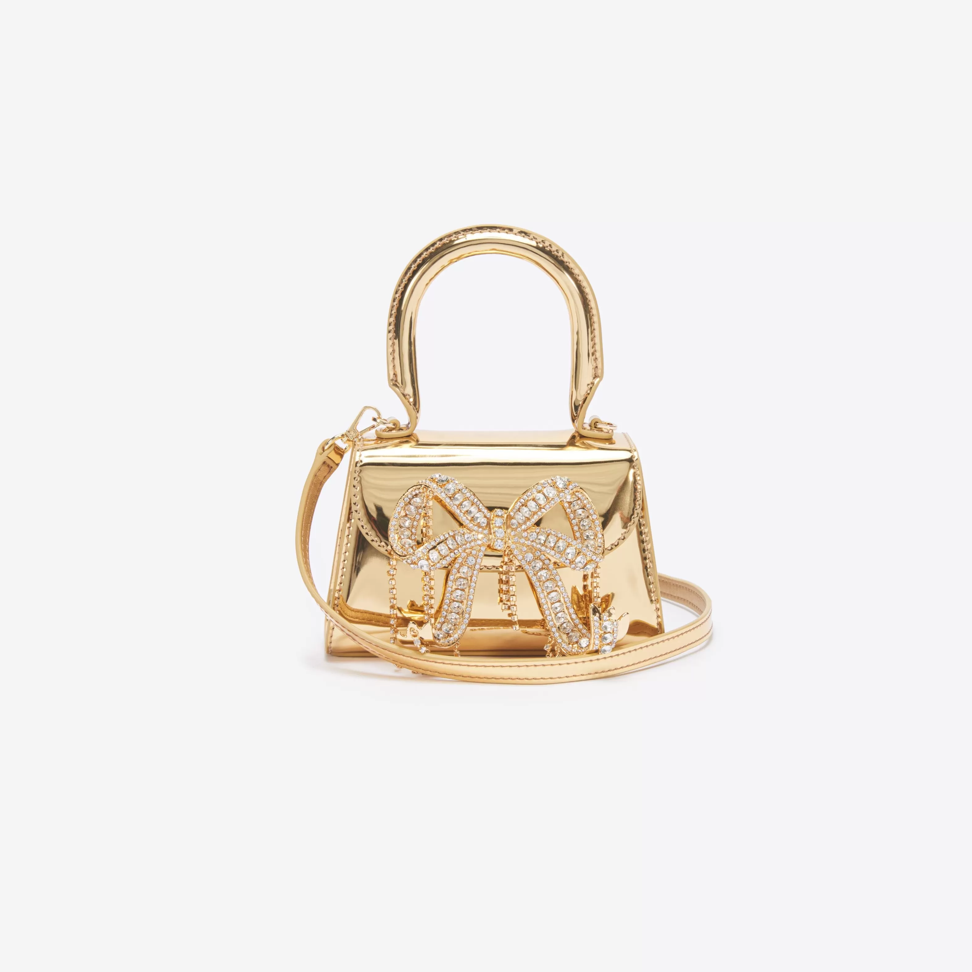 gold_metallic_micro_bow_bag_11683.webp Cheap Metallic Micro Bow Bag Handbags