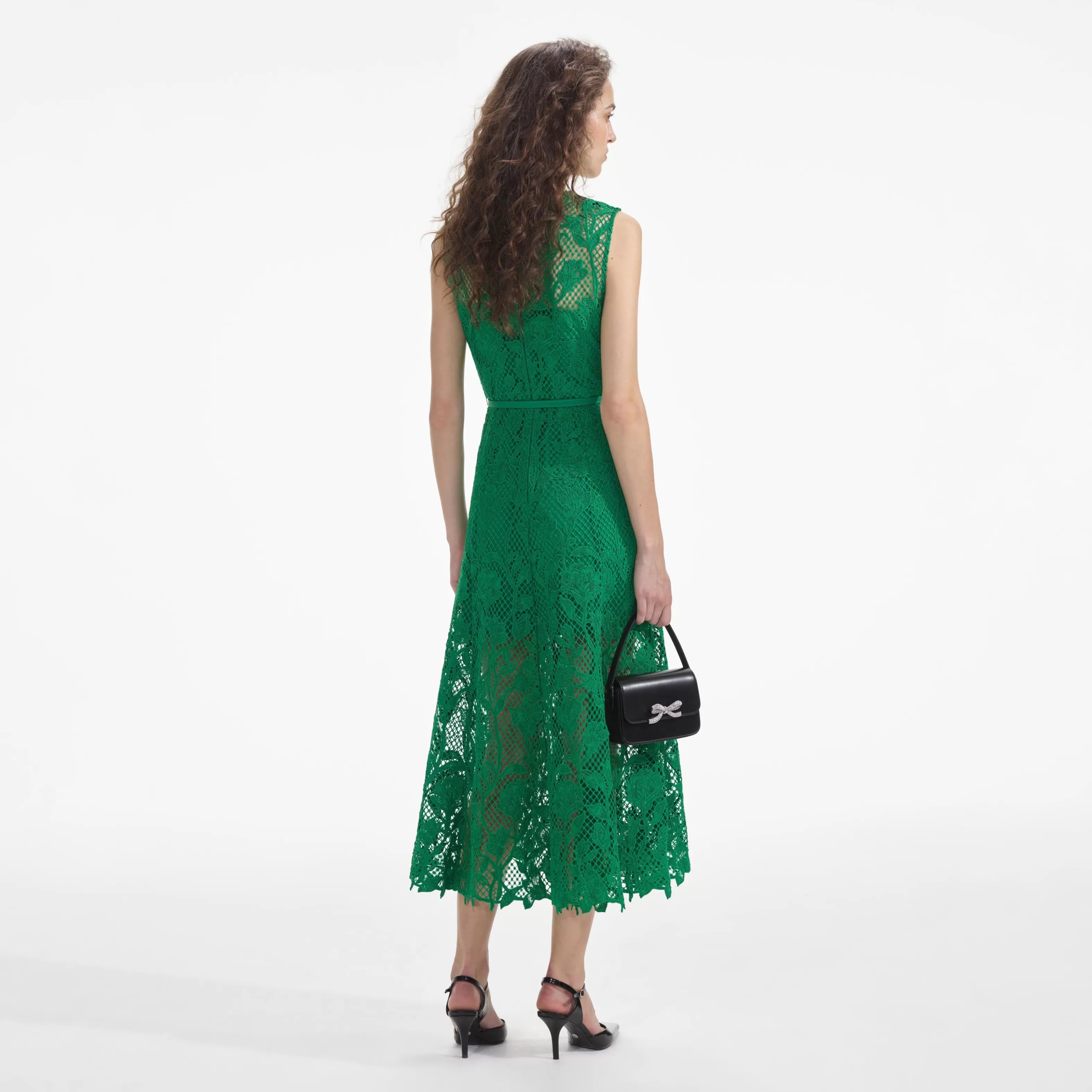 green_lace_sleeveless_midi_dress_8316.webp Discount Lace Sleeveless Midi Dress Dresses | Bridesmaid