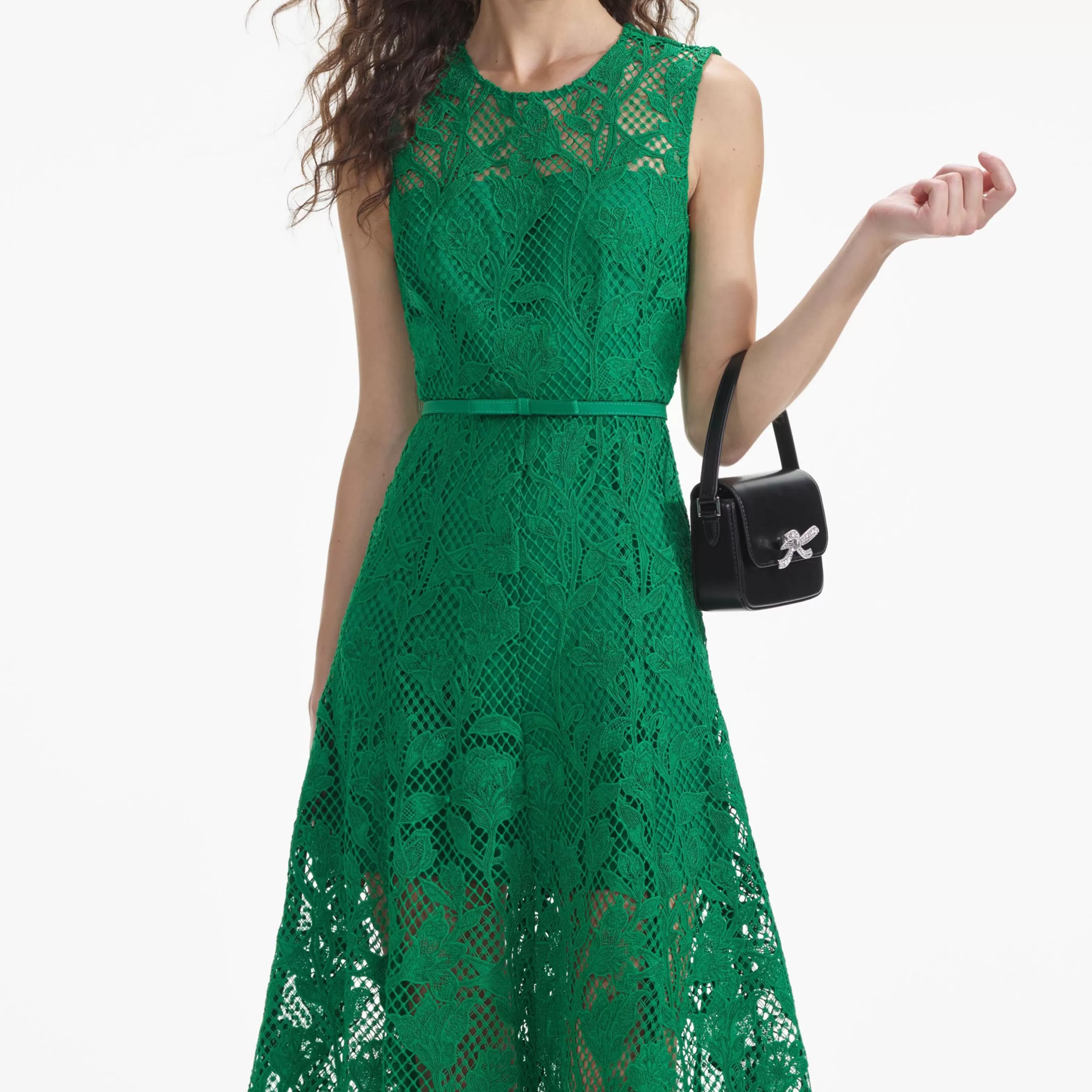 green_lace_sleeveless_midi_dress_8318.webp Discount Lace Sleeveless Midi Dress Dresses | Bridesmaid