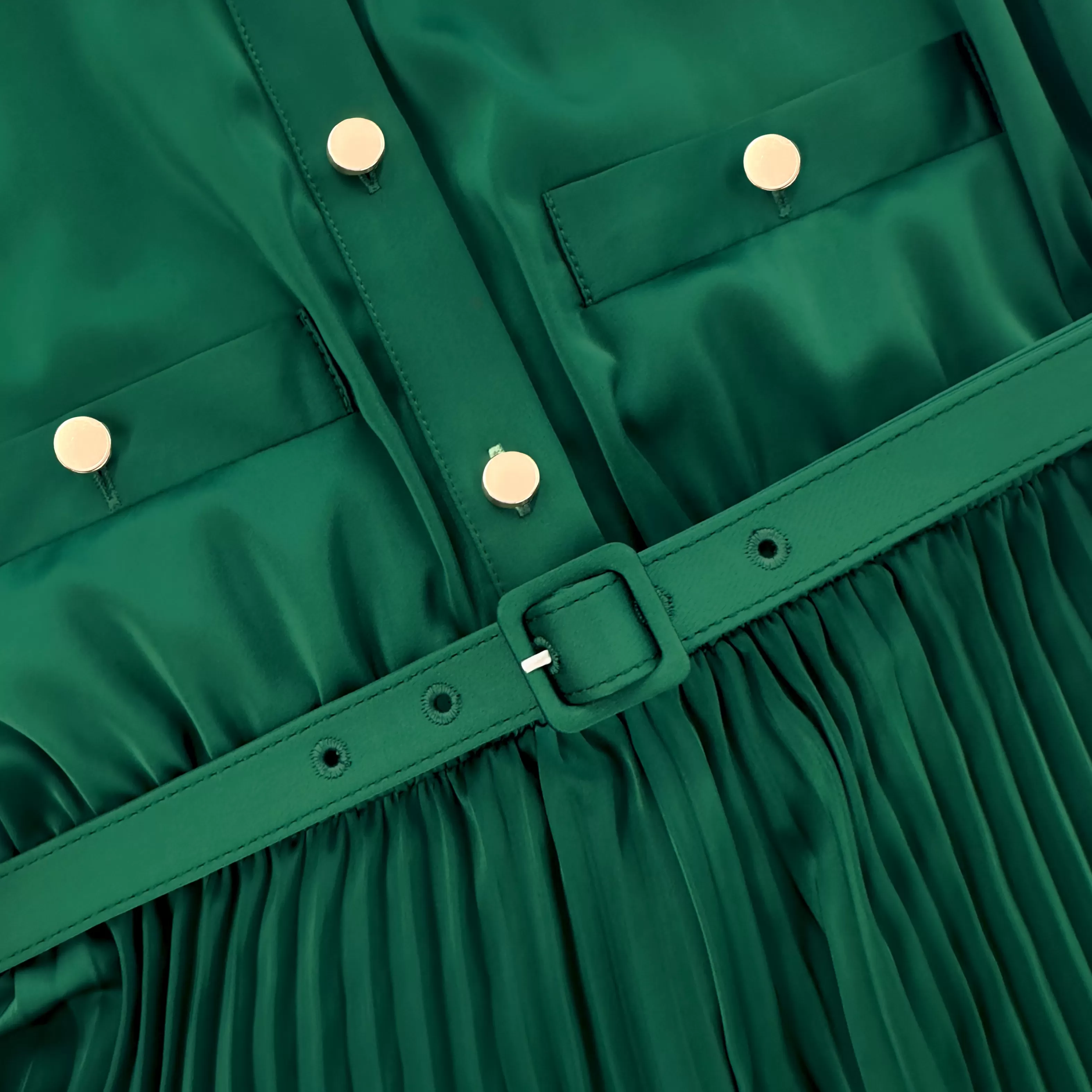 green_satin_midi_dress_7492.webp Outlet Satin Midi Dress Dresses | Exclusives