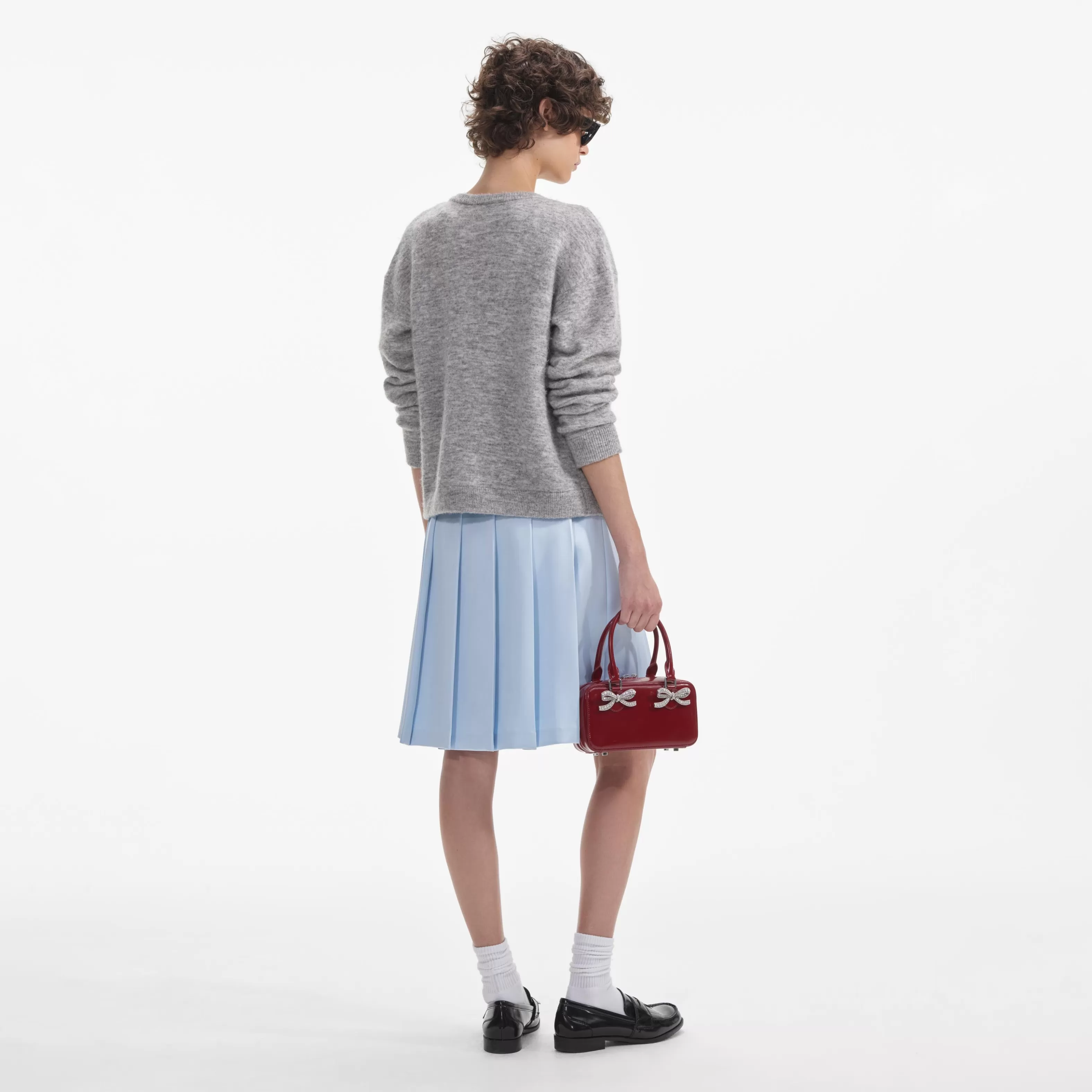 grey_melange_cardigan_9196.webp Sale Melange Cardigan Knitwear | Tops