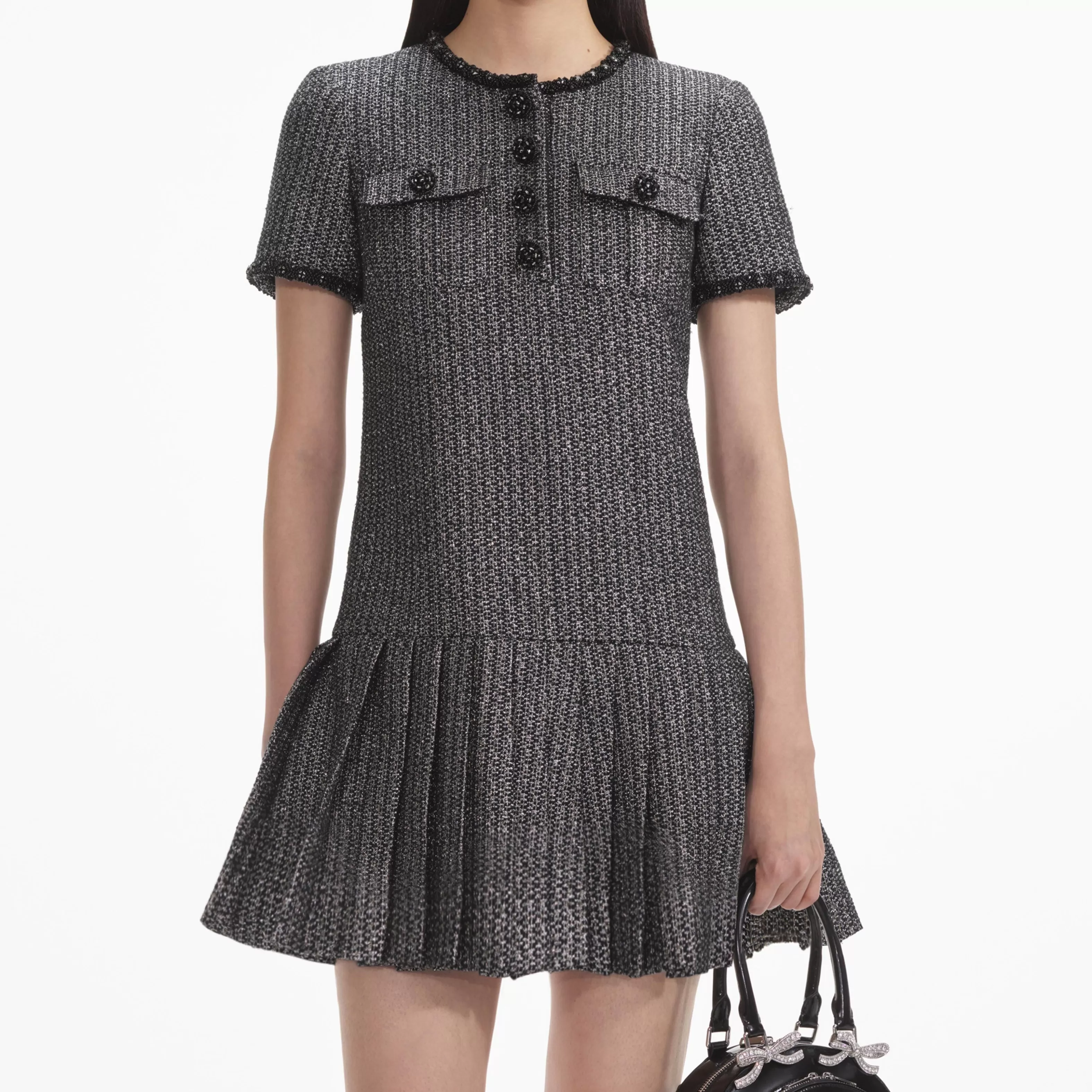 metallic_boucle_mini_dress_7369.webp Cheap Boucle Mini Dress Dresses