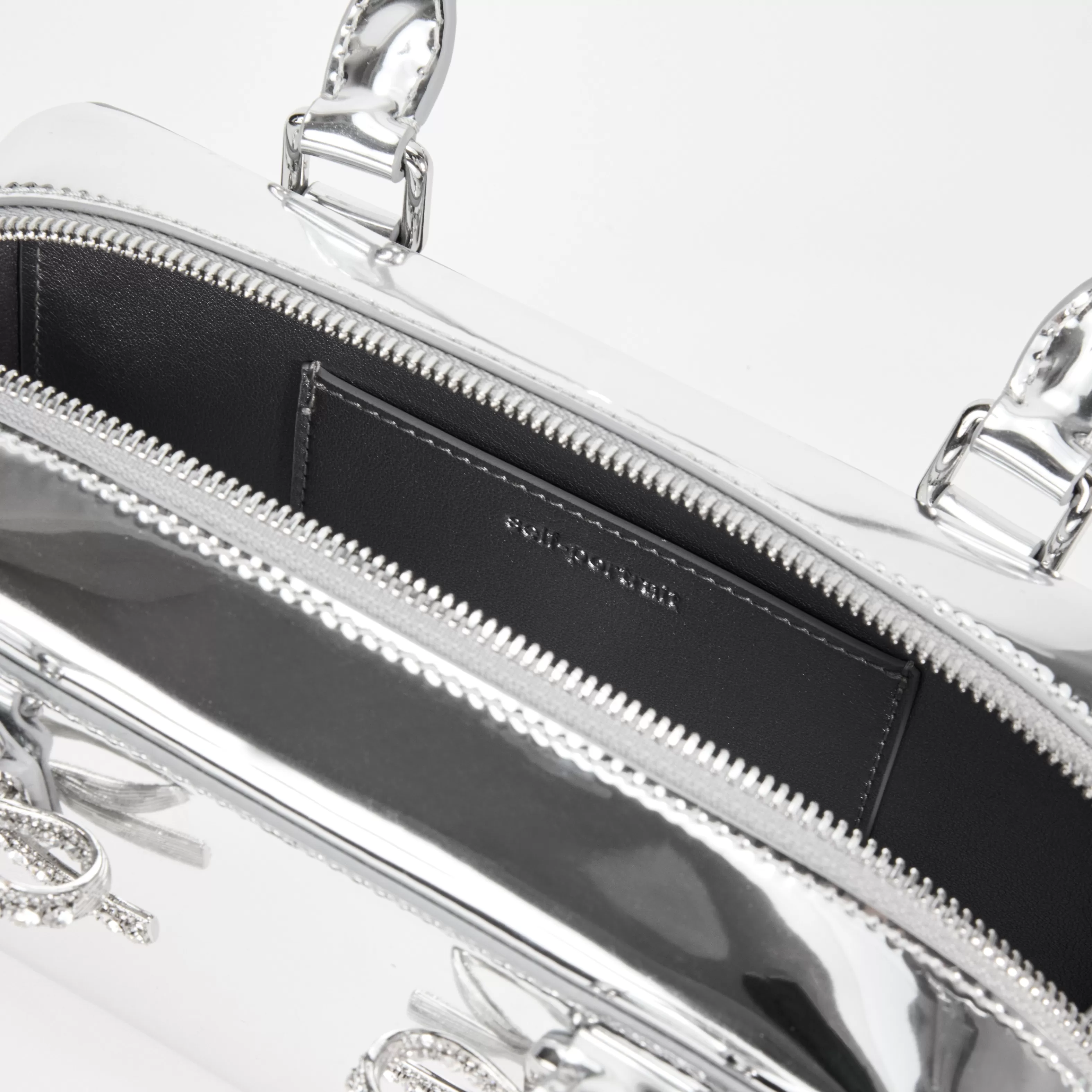 metallic_silver_leather_mini_tote_bag_11110.webp Outlet Silver Leather Mini Tote Bag Handbags