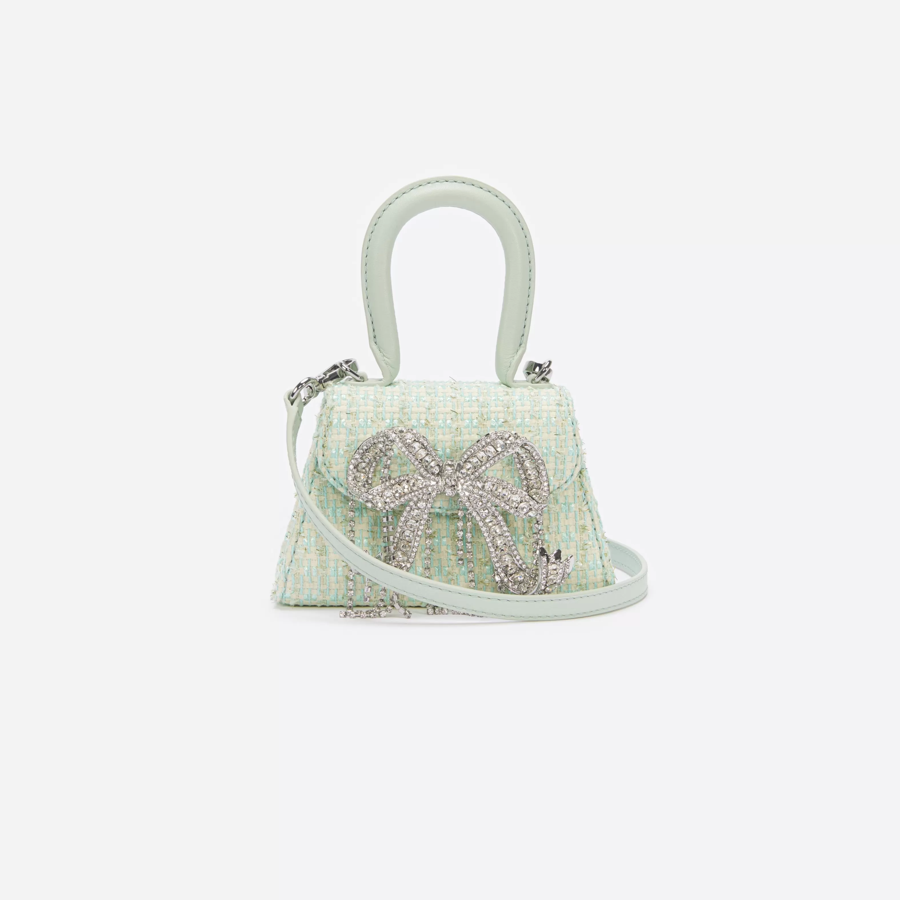 mint_boucle_micro_bow_bag_11744.webp Shop Boucle Micro Bow Bag Handbags