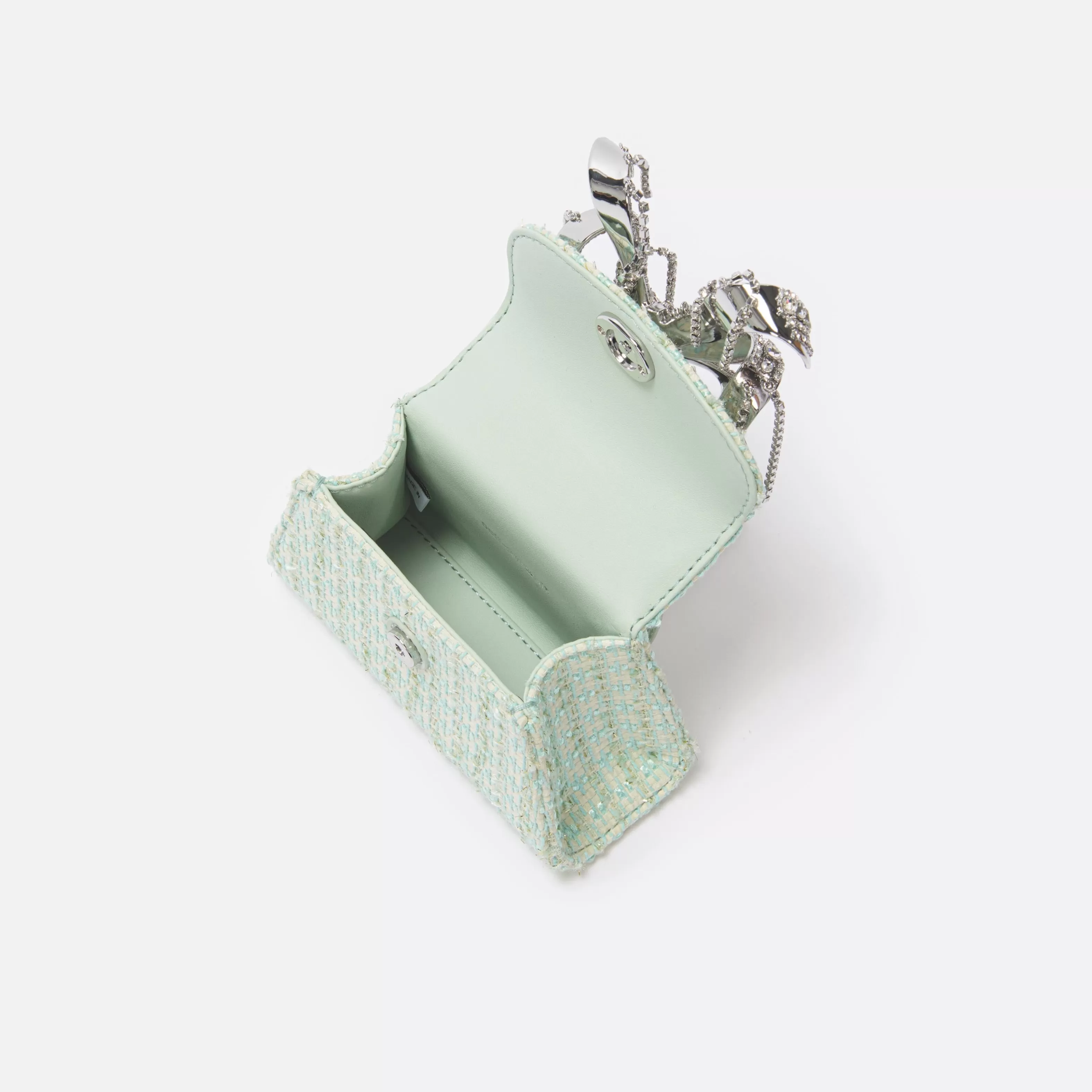 mint_boucle_micro_bow_bag_11745.webp Shop Boucle Micro Bow Bag Handbags