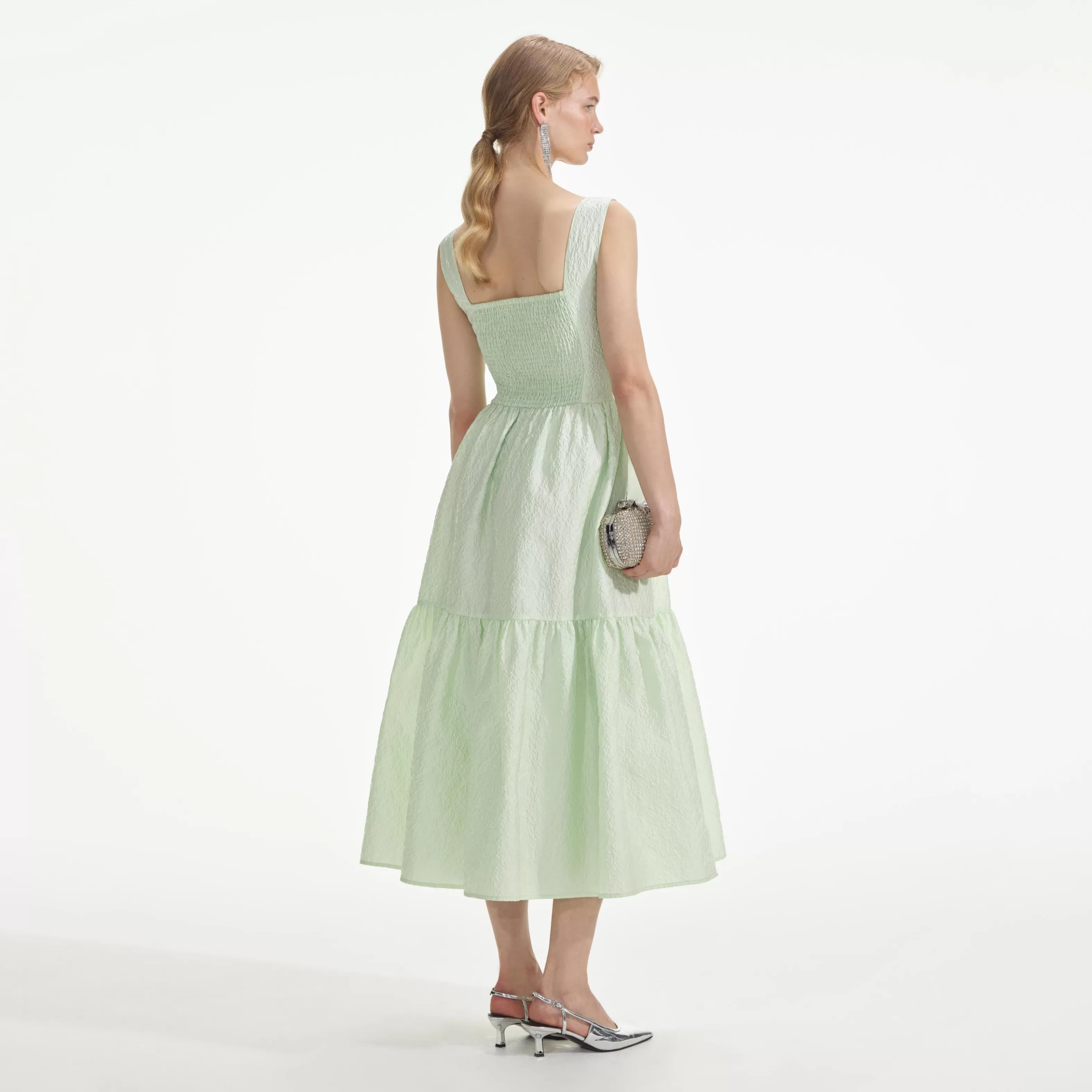 mint_jacquard_midi_dress_8271.webp Discount Jacquard Midi Dress Dresses | Bridesmaid