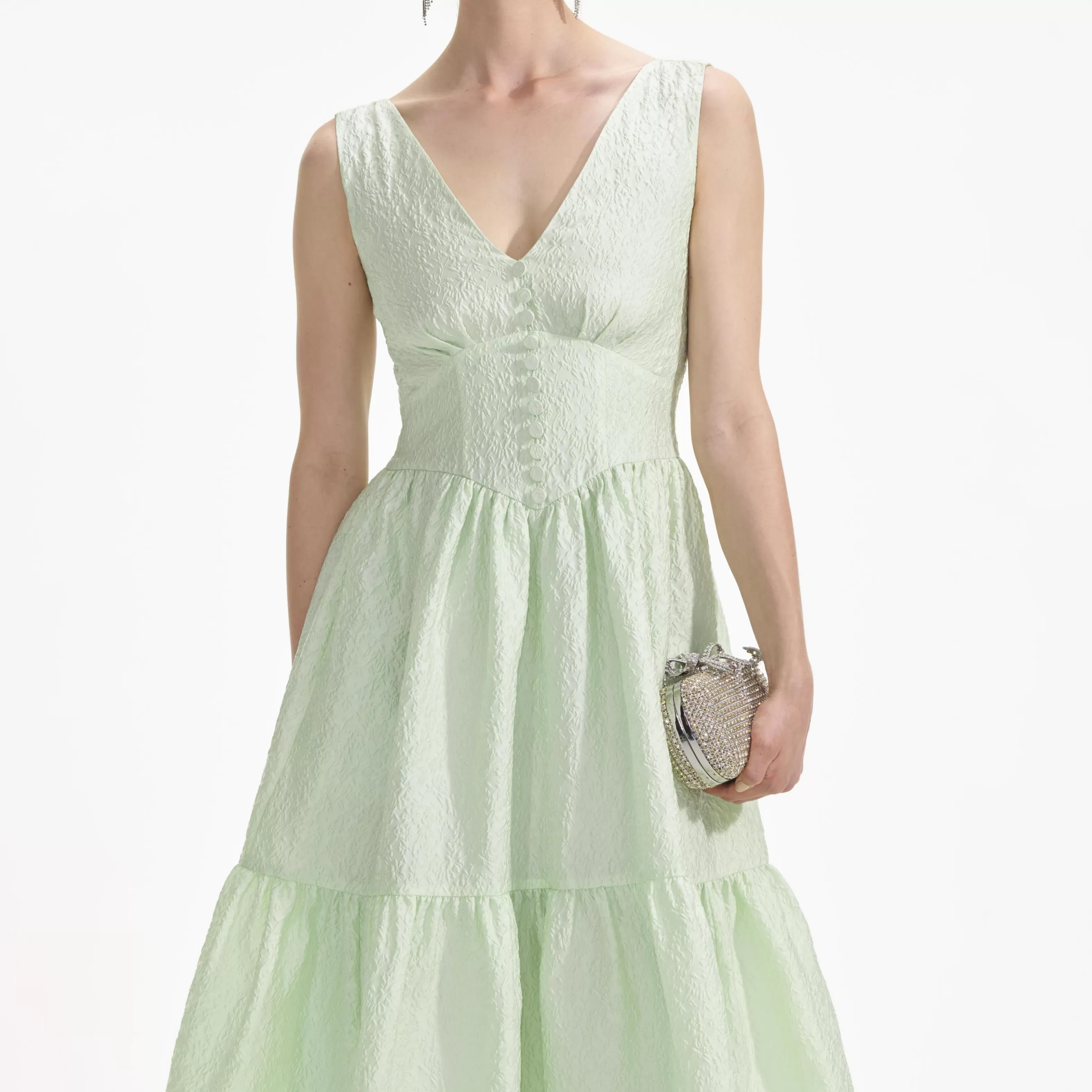 mint_jacquard_midi_dress_8272.webp Discount Jacquard Midi Dress Dresses | Bridesmaid