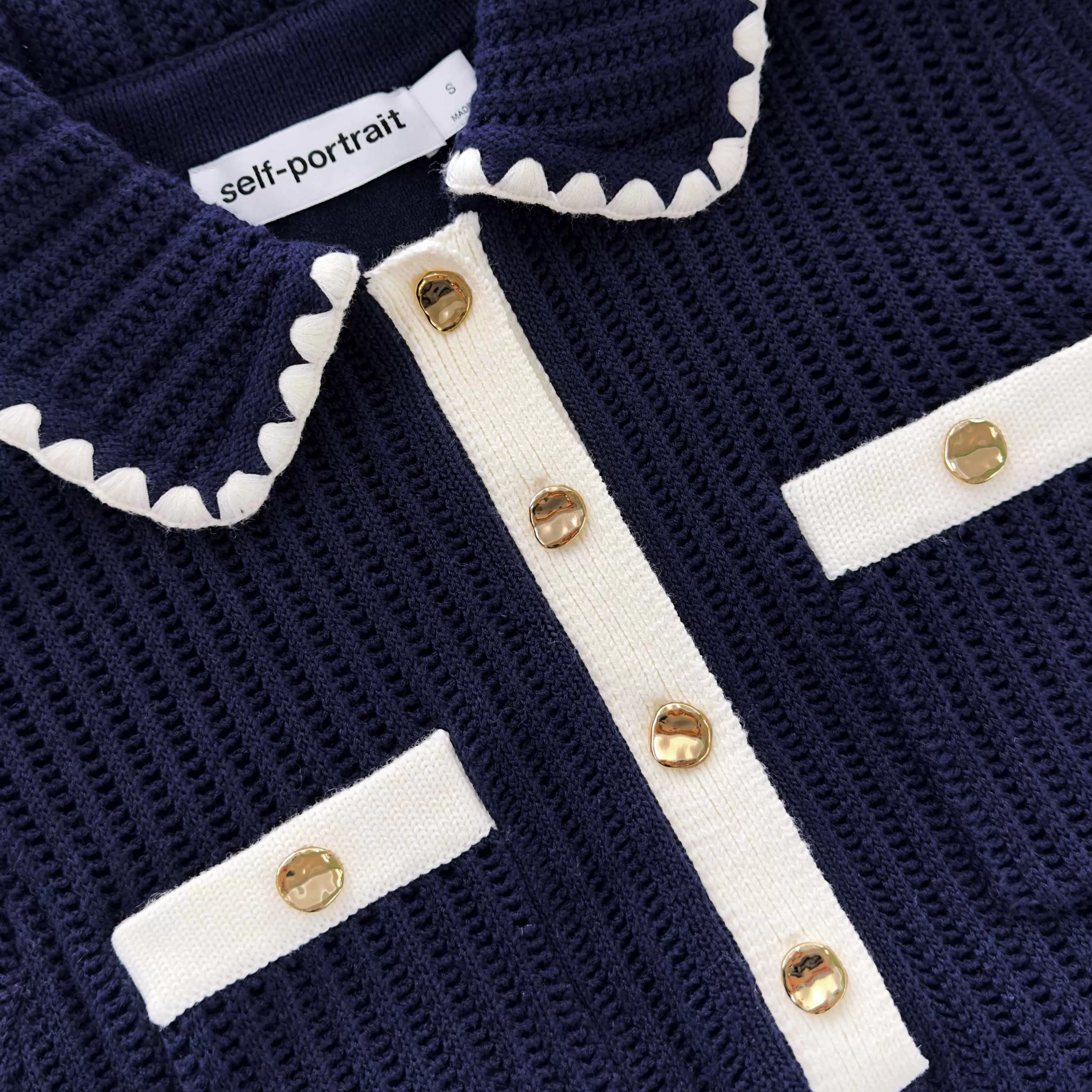 navy_crochet_flared_mini_dress_8427.webp Flash Sale Crochet Flared Mini Dress Dresses | Exclusives