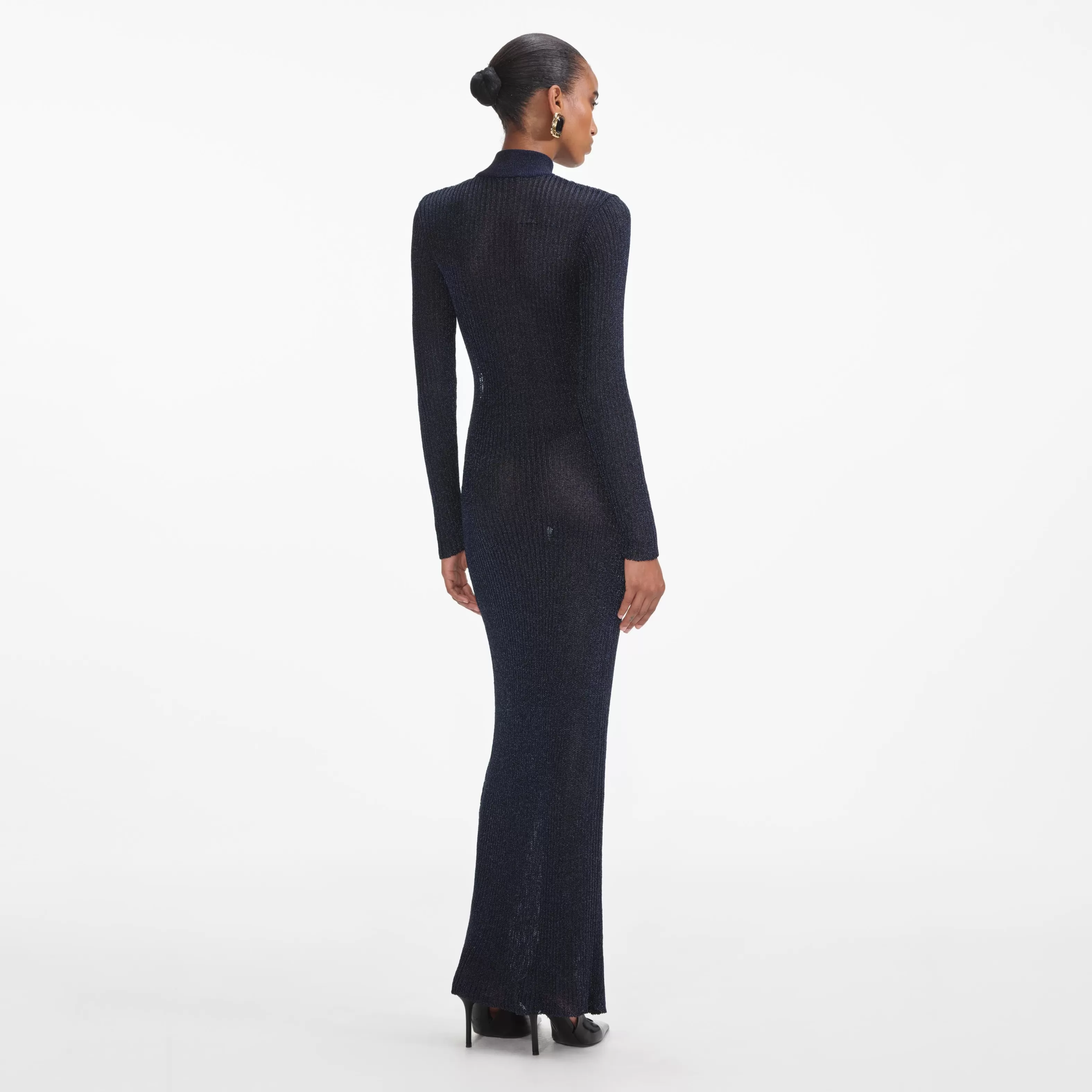 navy_lurex_knit_maxi_dress_6477.webp Shop Lurex Knit Maxi Dress Dresses | Knitwear