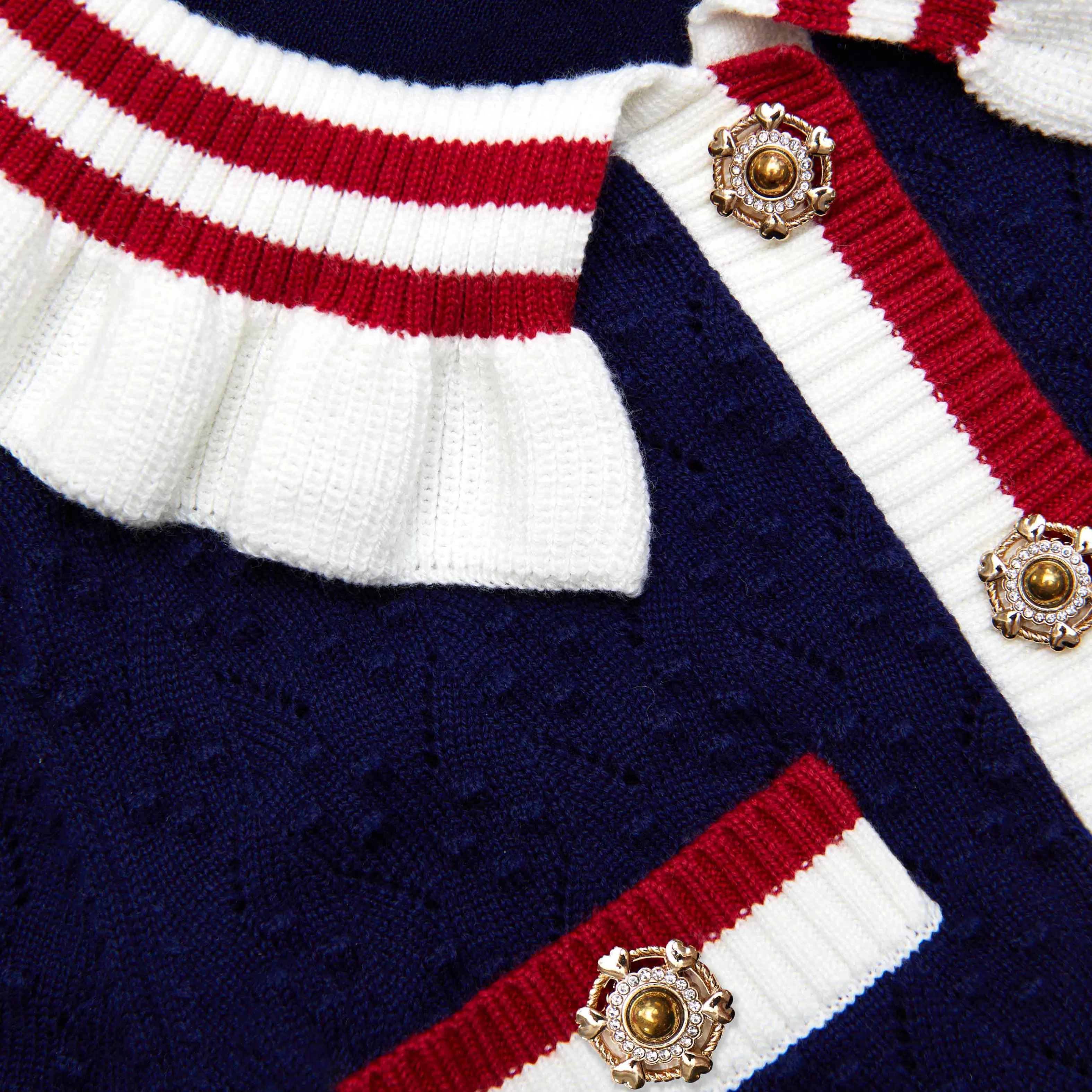 navy_textured_knit_dress_11848.webp Fashion Textured Knit Dress Kids Kids