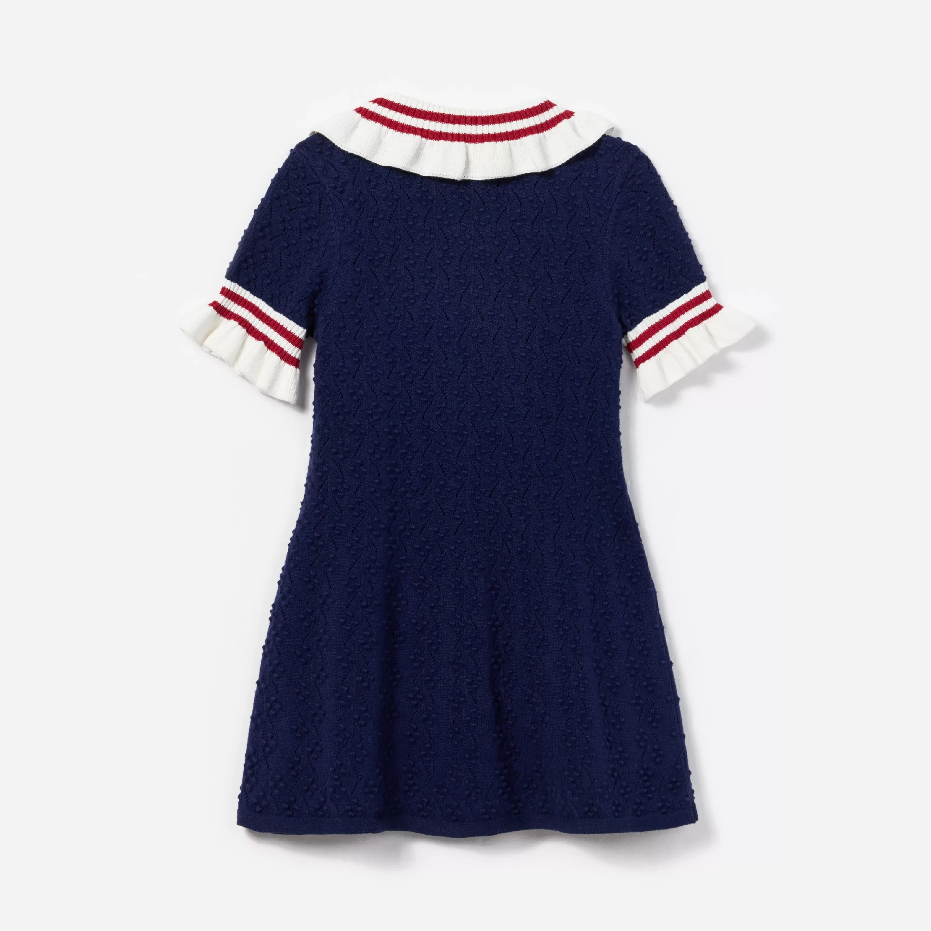 navy_textured_knit_dress_11850.webp Fashion Textured Knit Dress Kids Kids