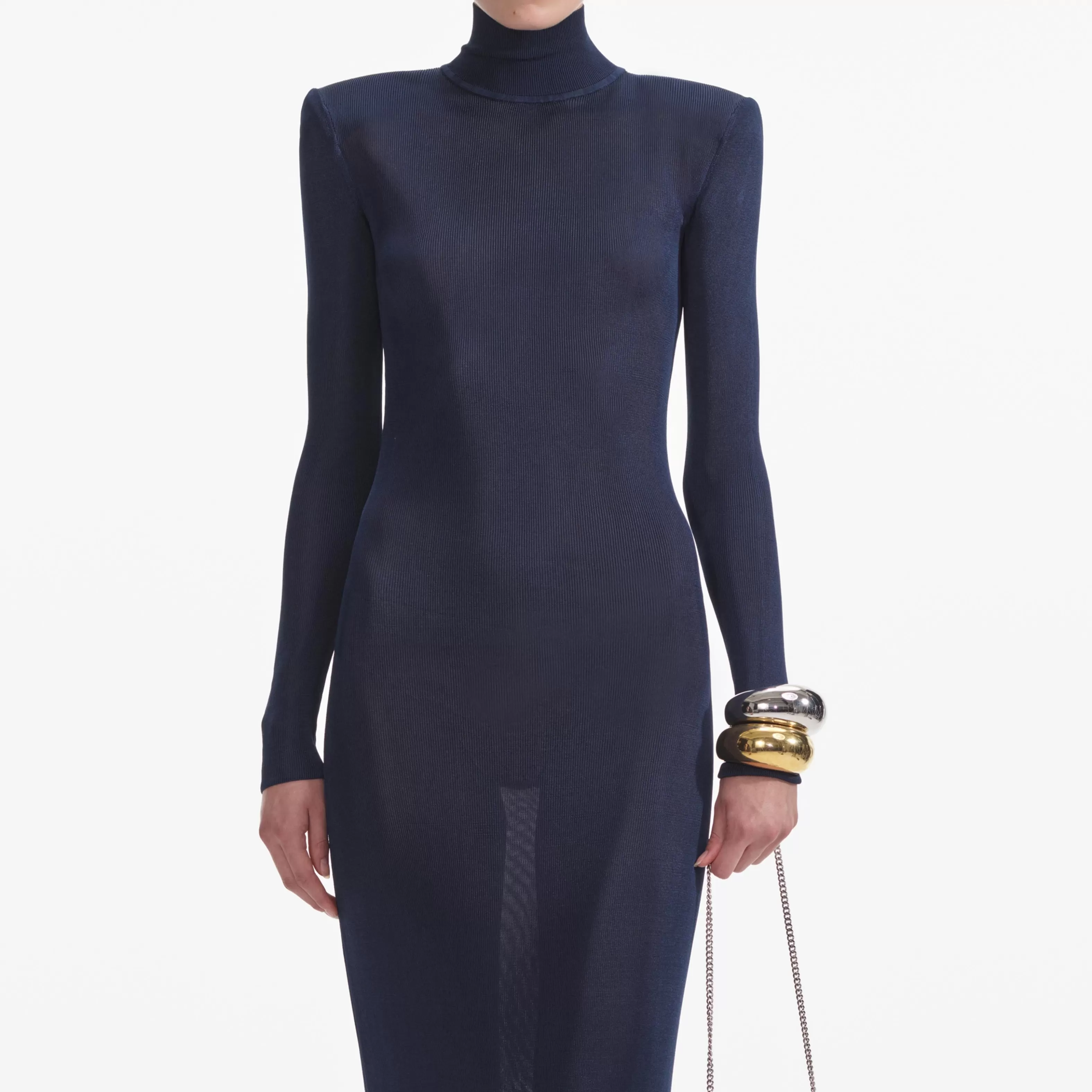 navy_viscose_knit_maxi_dress_6995.webp Discount Viscose Knit Maxi Dress Dresses | Knitwear