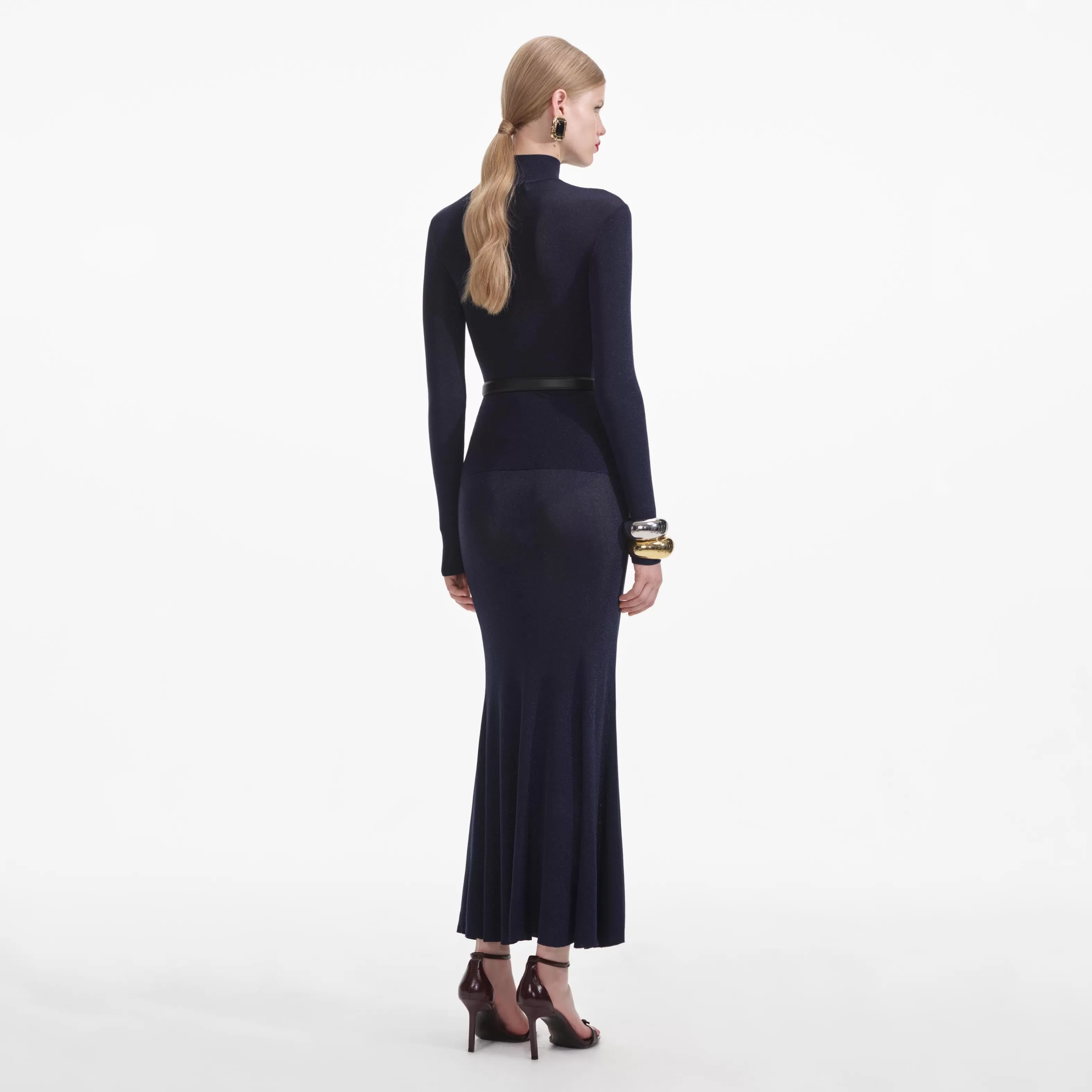 navy_viscose_knit_maxi_skirt_8781.webp Best Viscose Knit Maxi Skirt Knitwear | Co-ords
