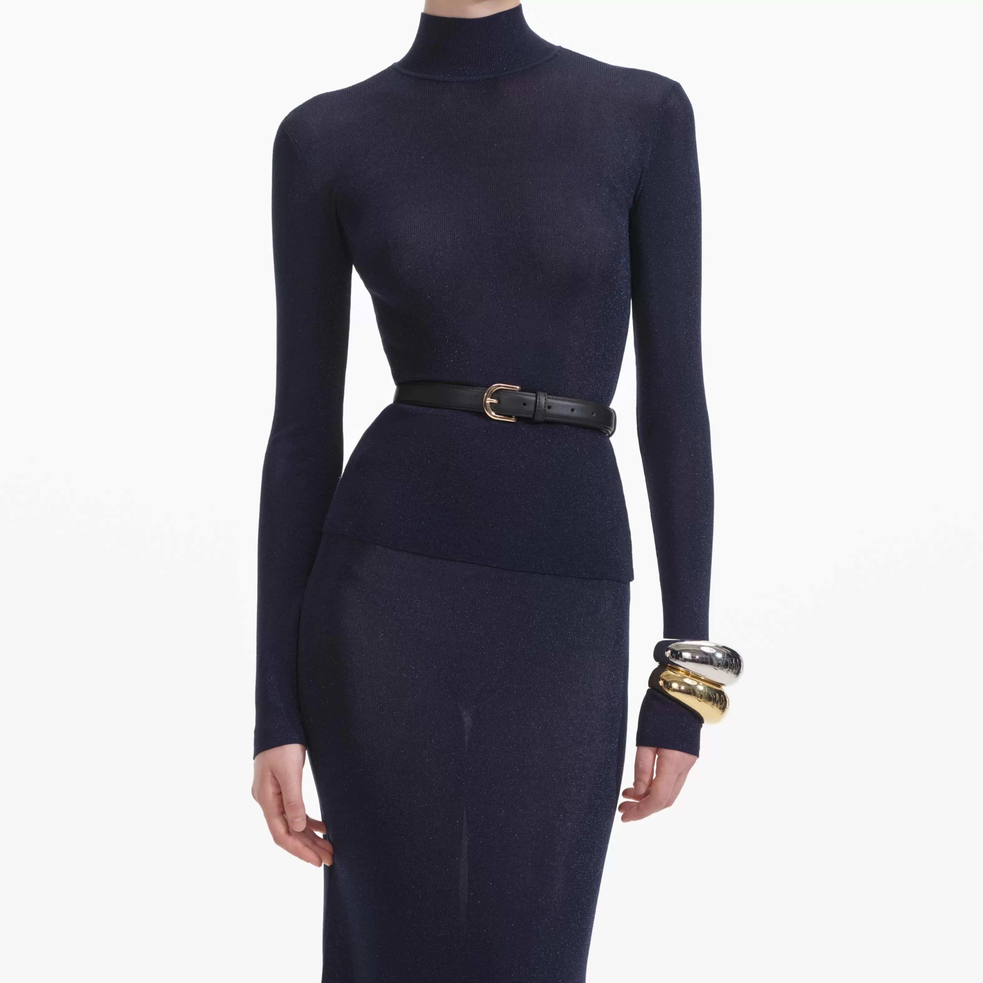 navy_viscose_knit_maxi_skirt_8782.webp Best Viscose Knit Maxi Skirt Knitwear | Co-ords
