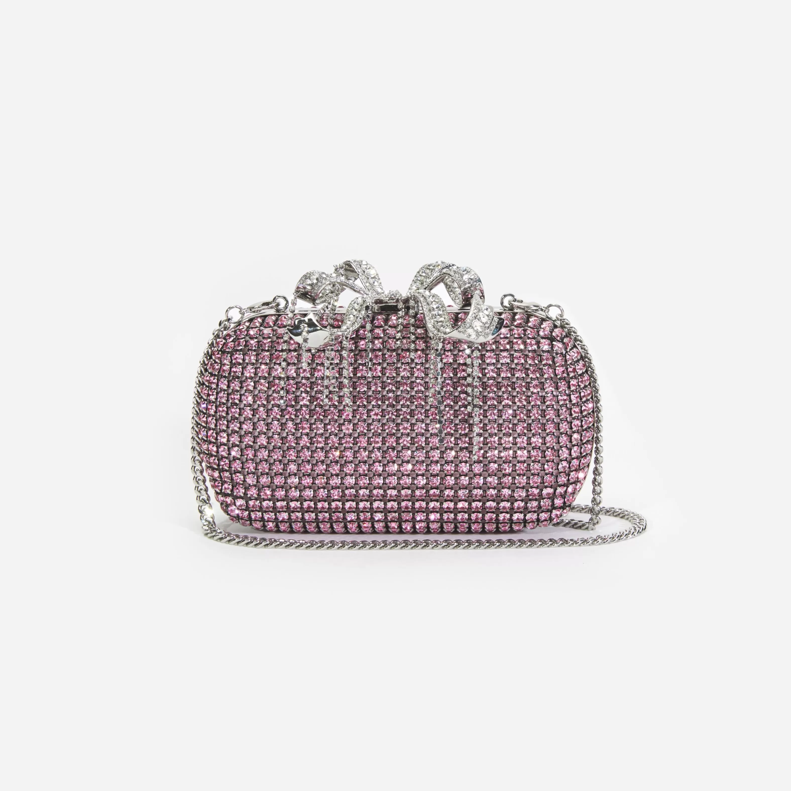 pink_chainmail_clutch_bag_10617.webp Fashion Chainmail Clutch Bag Exclusives | Handbags