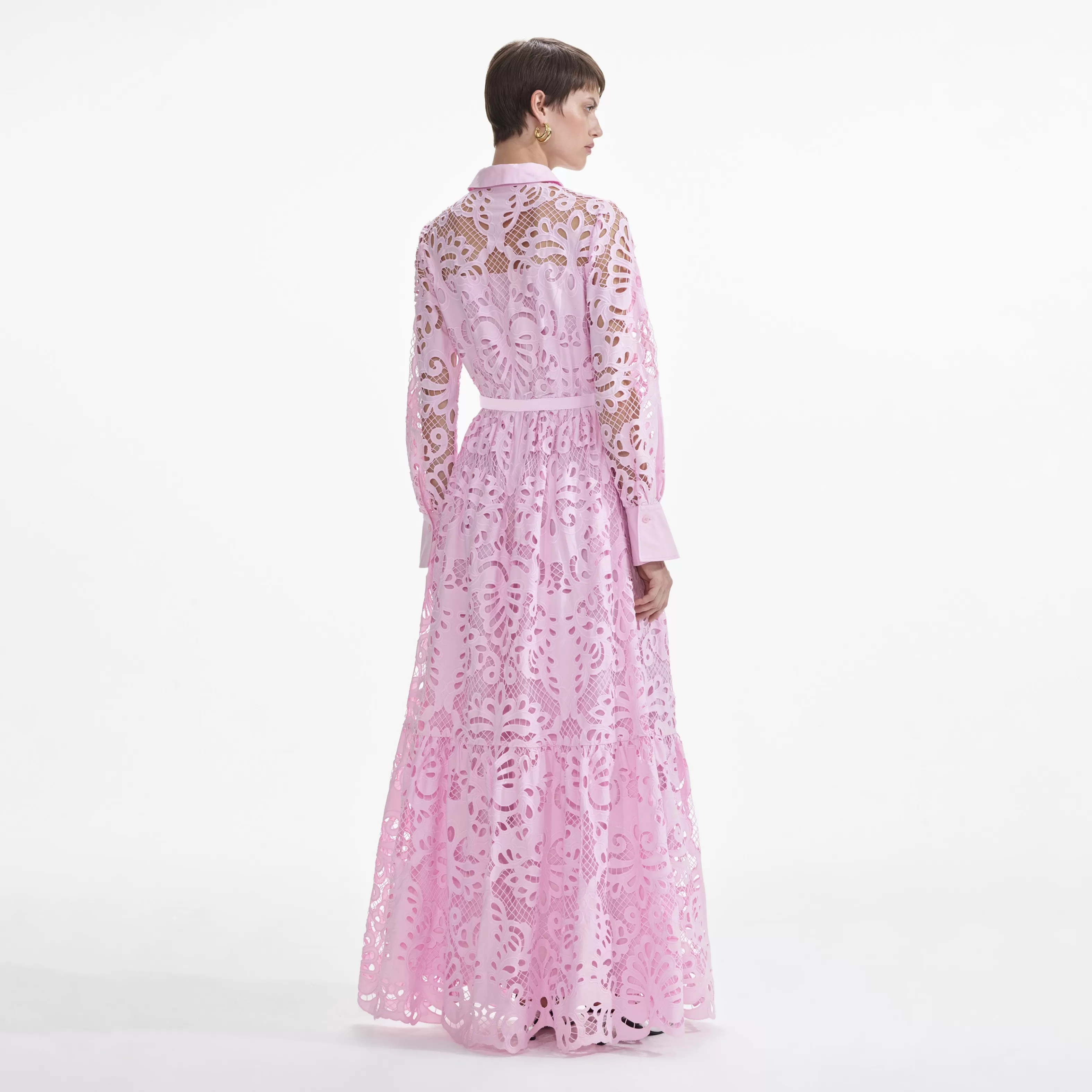 pink_cotton_lace_maxi_dress_8130.webp Sale Cotton Lace Maxi Dress Dresses | Bridesmaid