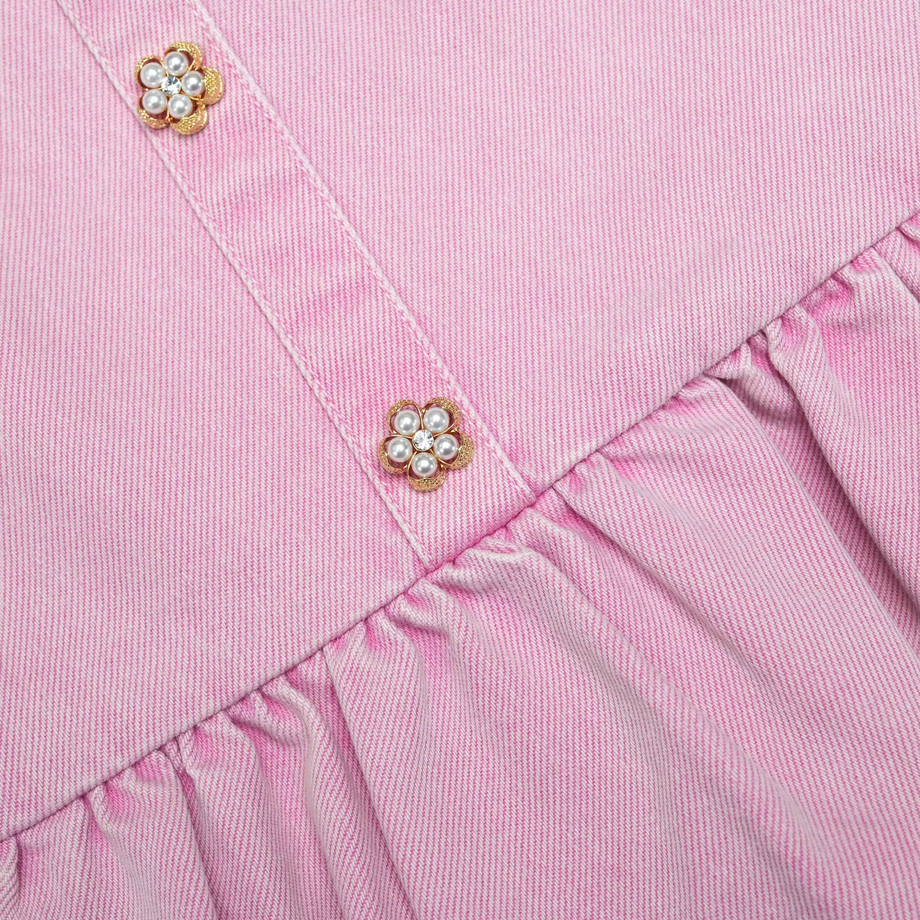 pink_denim_mini_dress_12093.webp Flash Sale Denim Mini Dress Kids Kids