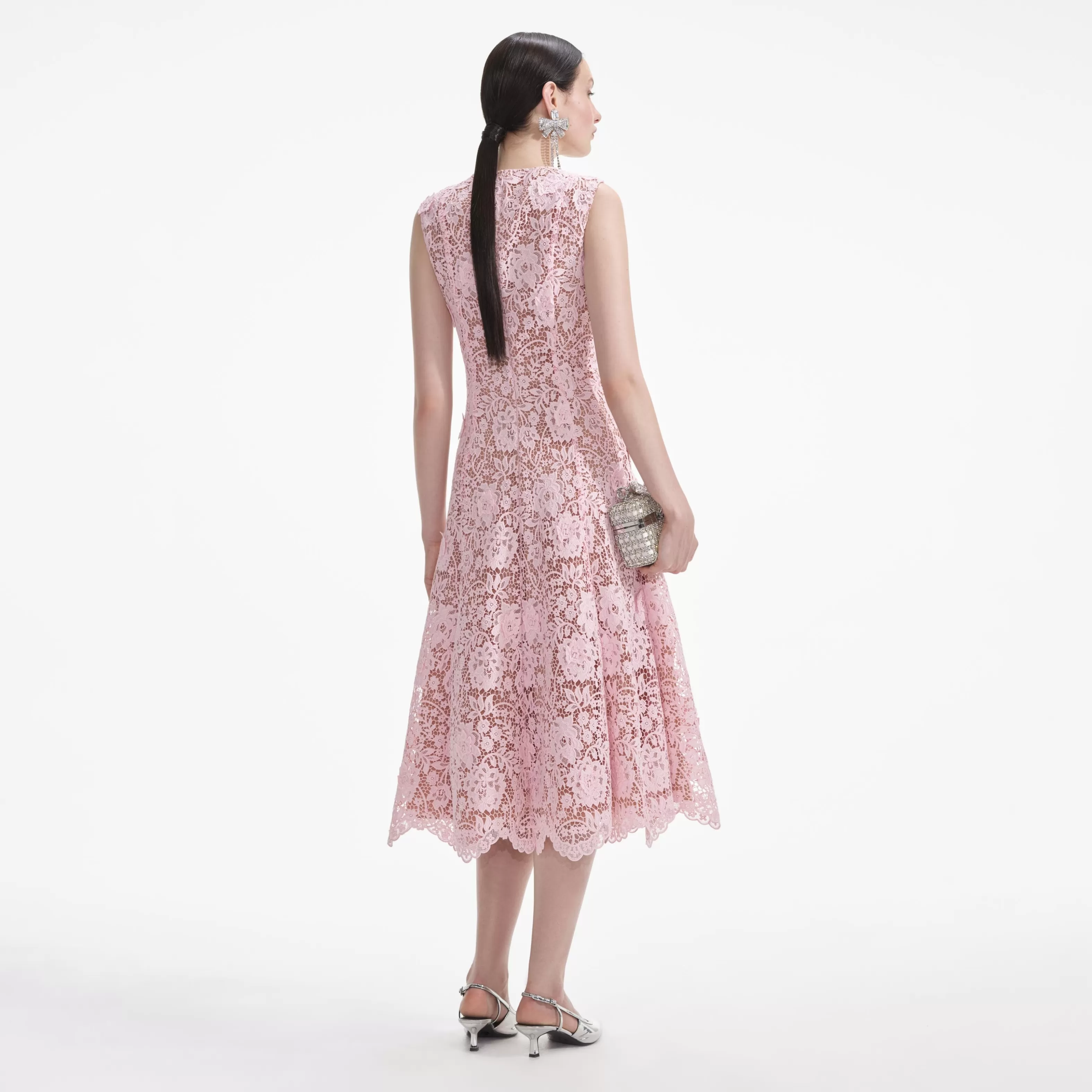 pink_flower_lace_midi_dress_6659.webp Online Flower Lace Midi Dress Dresses | Exclusives