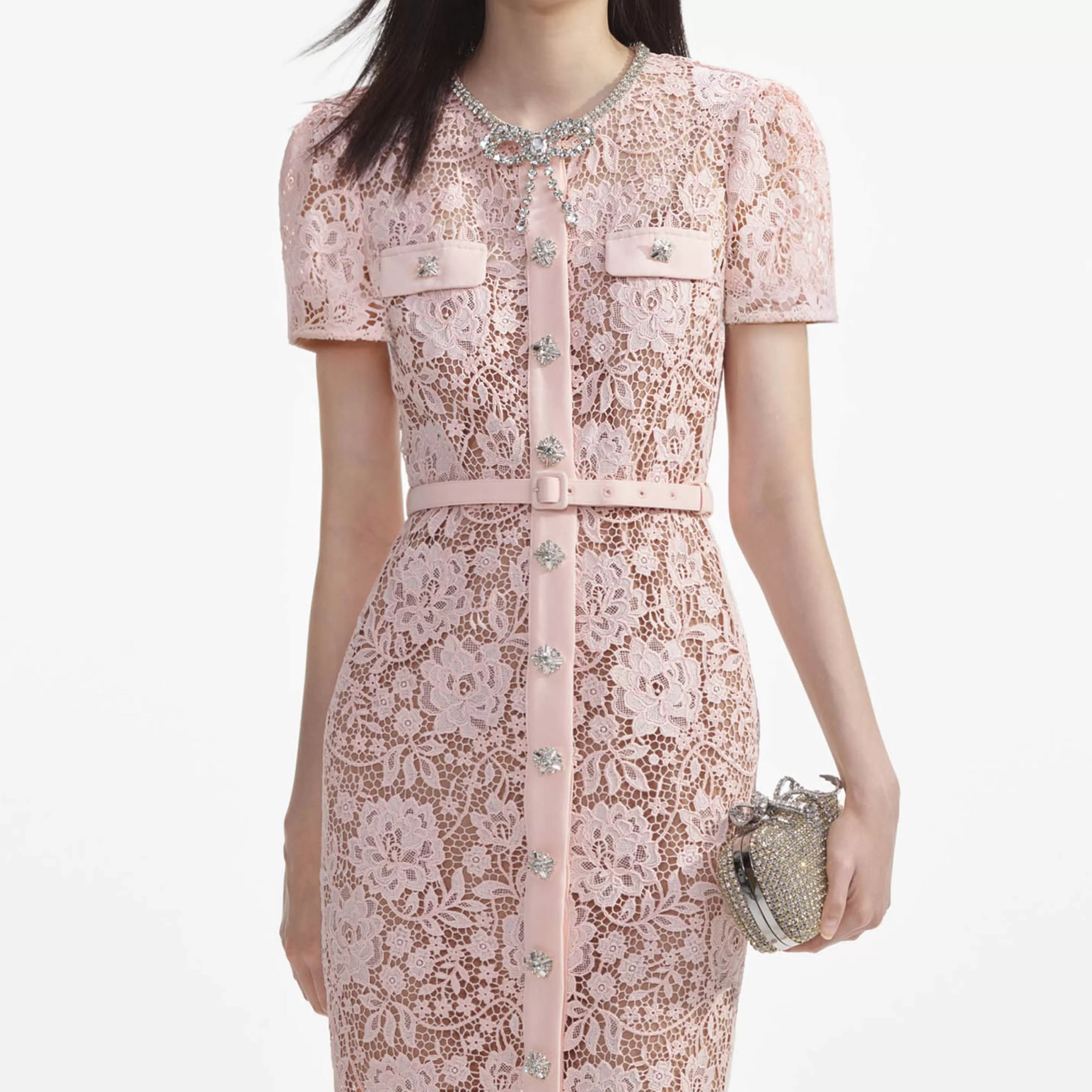 pink_lace_diamante_bow_midi_dress_7530.webp Store Lace Diamante Bow Midi Dress Dresses | Icons