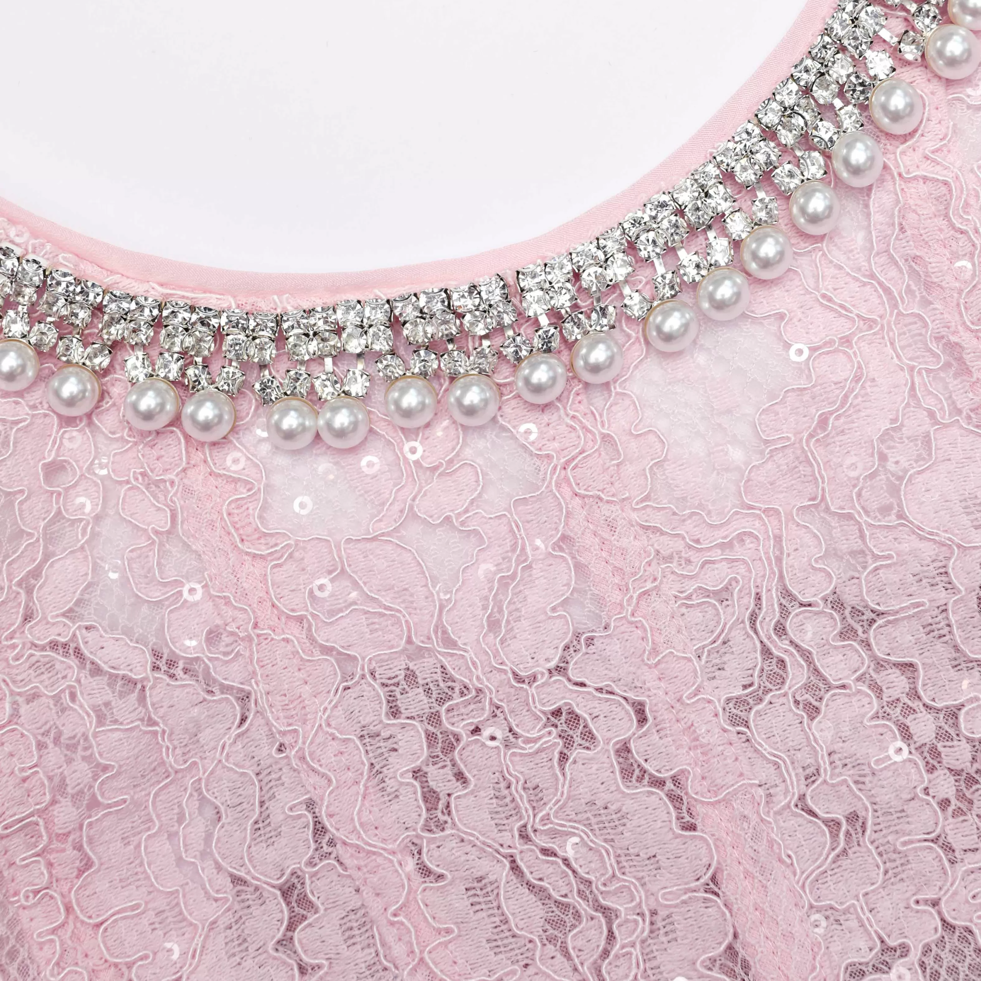 pink_lace_embellished_midi_dress_6611.webp Sale Lace Embellished Midi Dress Dresses