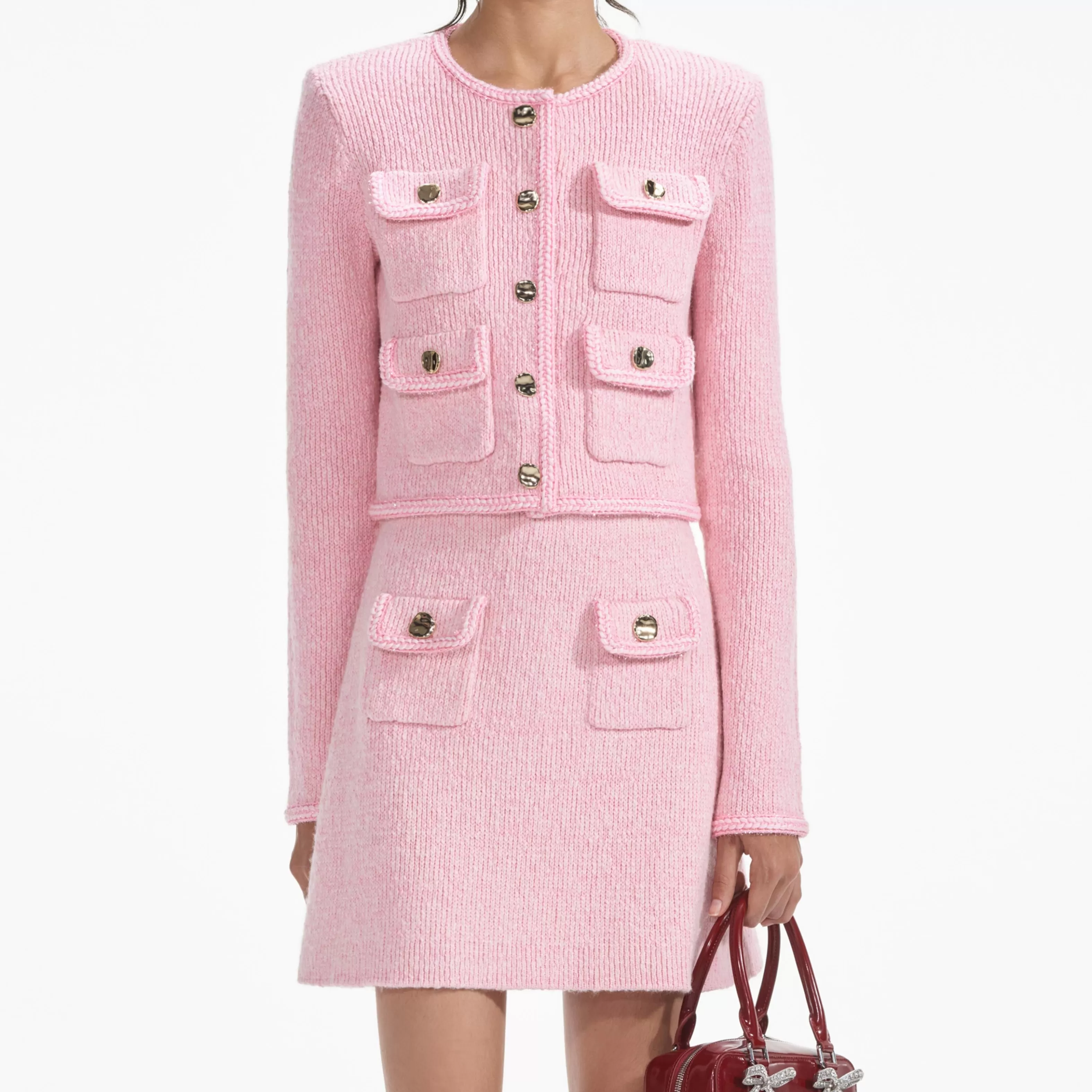 pink_melange_merino_knit_skirt_9131.webp Flash Sale Melange Merino Knit Skirt Knitwear | Co-ords
