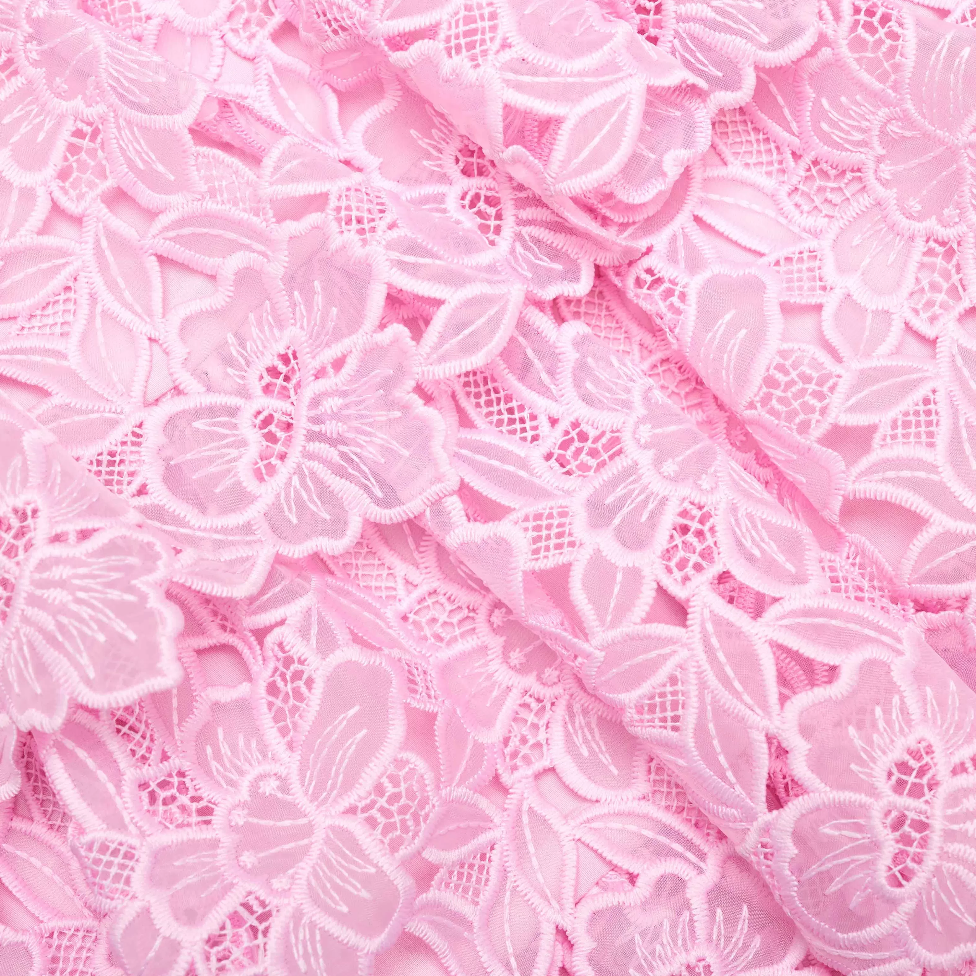 pink_organza_lace_midi_dress_10665.webp Shop Organza Lace Midi Dress Kids Flower Girl | Kids