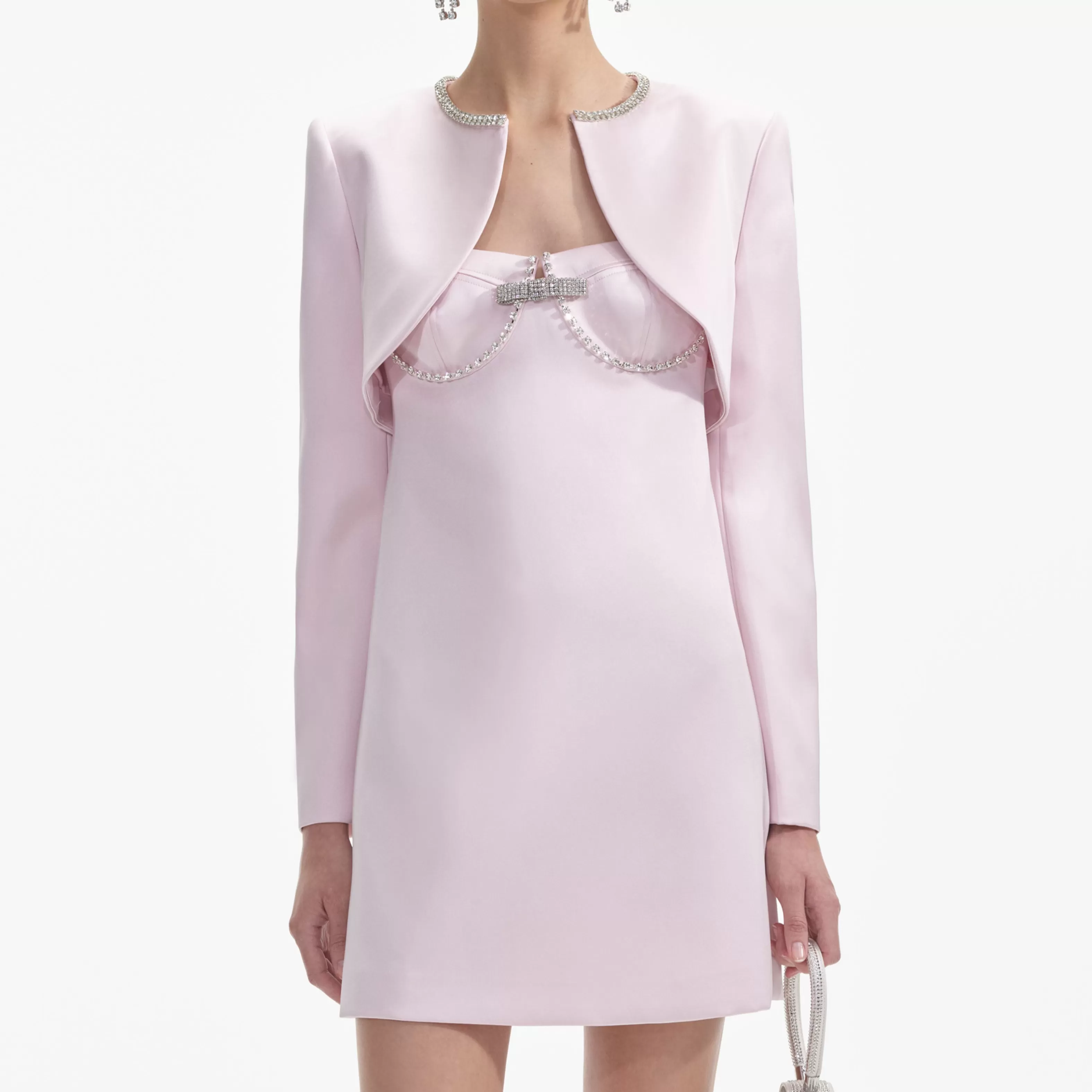 pink_satin_bolero_jacket_9466.webp Discount Satin Bolero Jacket Co-ords | Tops