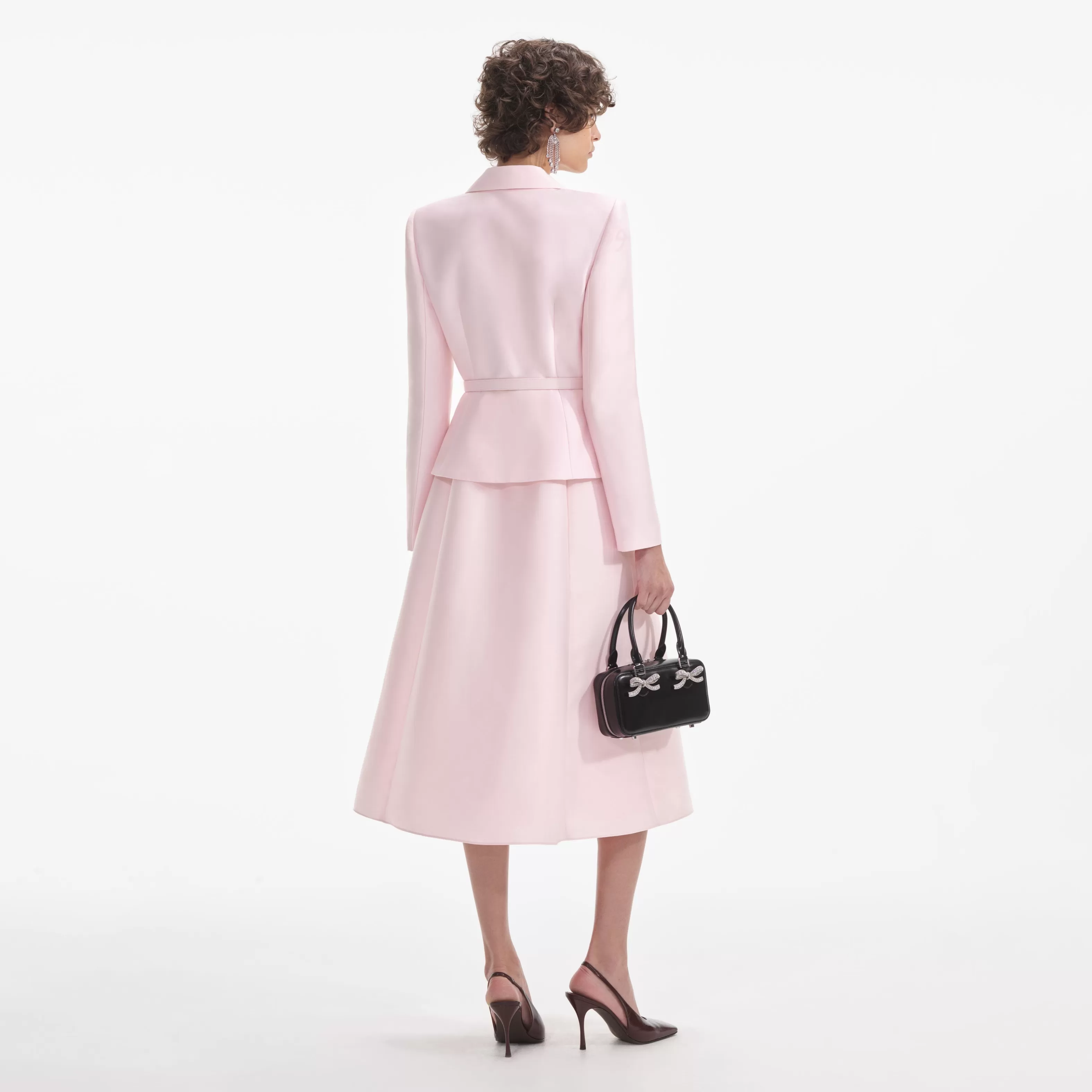 pink_tailored_taffeta_midi_dress_7512.webp Sale Tailored Taffeta Midi Dress Dresses | Icons