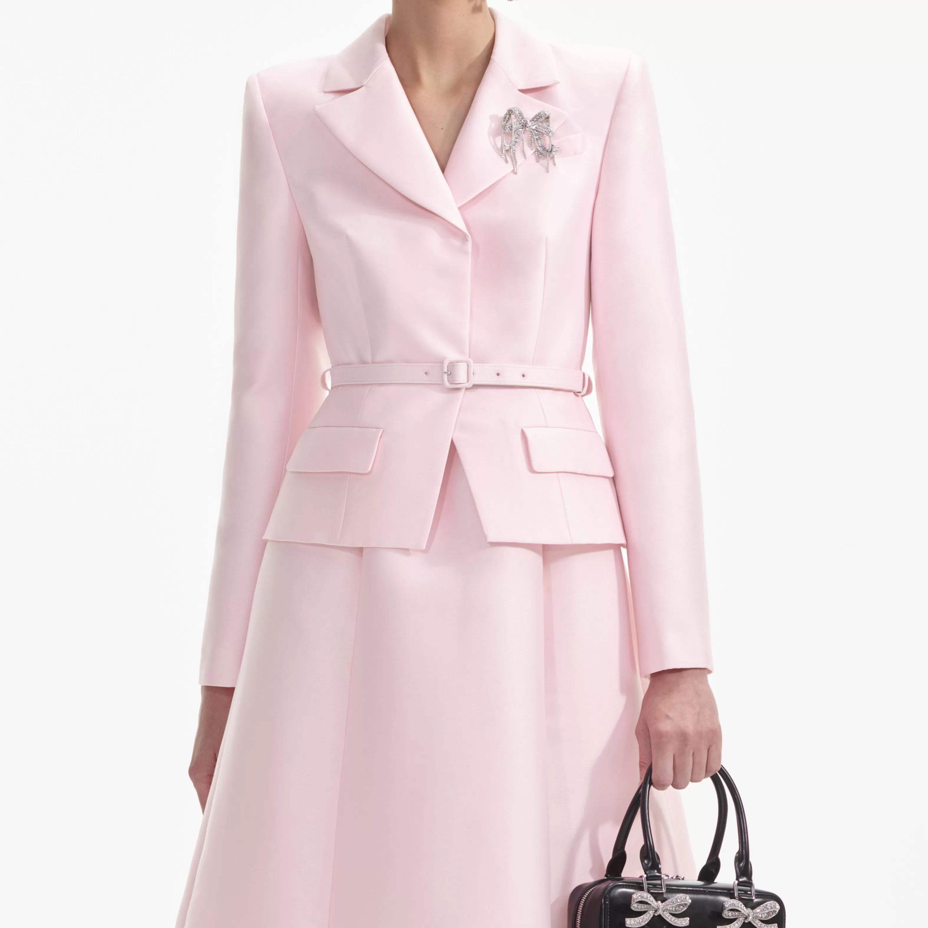 pink_tailored_taffeta_midi_dress_7513.webp Sale Tailored Taffeta Midi Dress Dresses | Icons