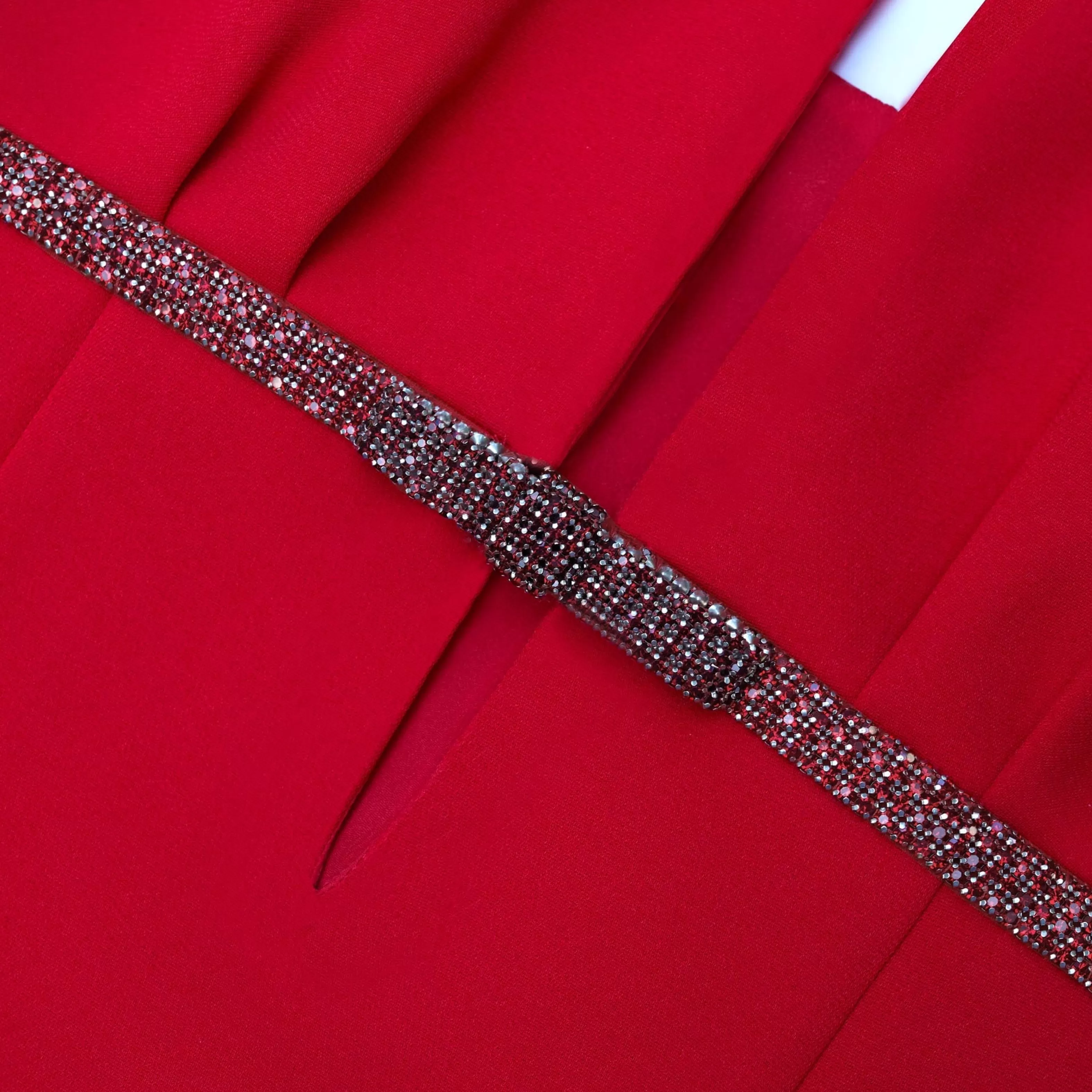 red_crepe_mini_dress_7667.webp Outlet Crepe Mini Dress Dresses