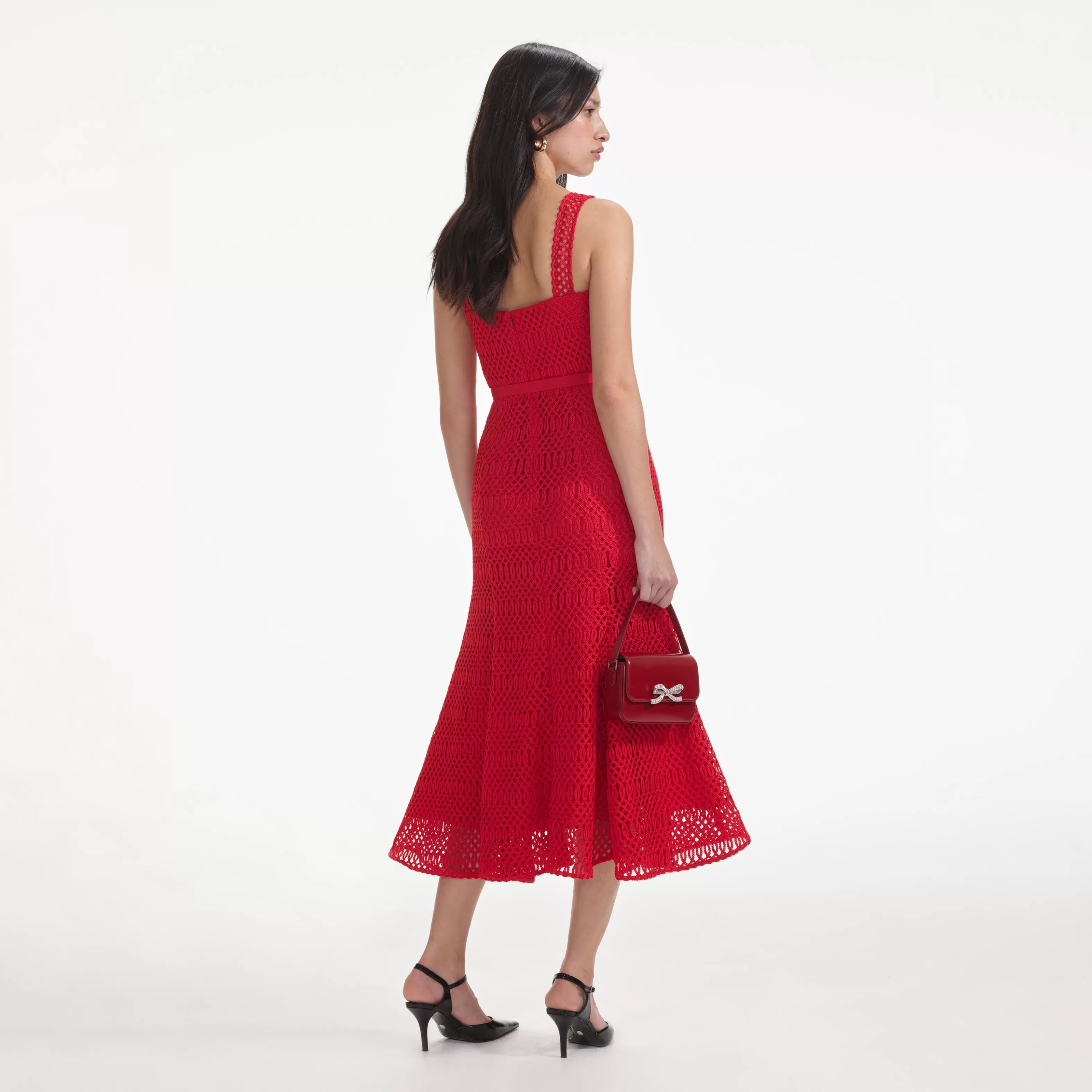 red_lattice_lace_midi_dress_7620.webp Clearance Lattice Lace Midi Dress Dresses