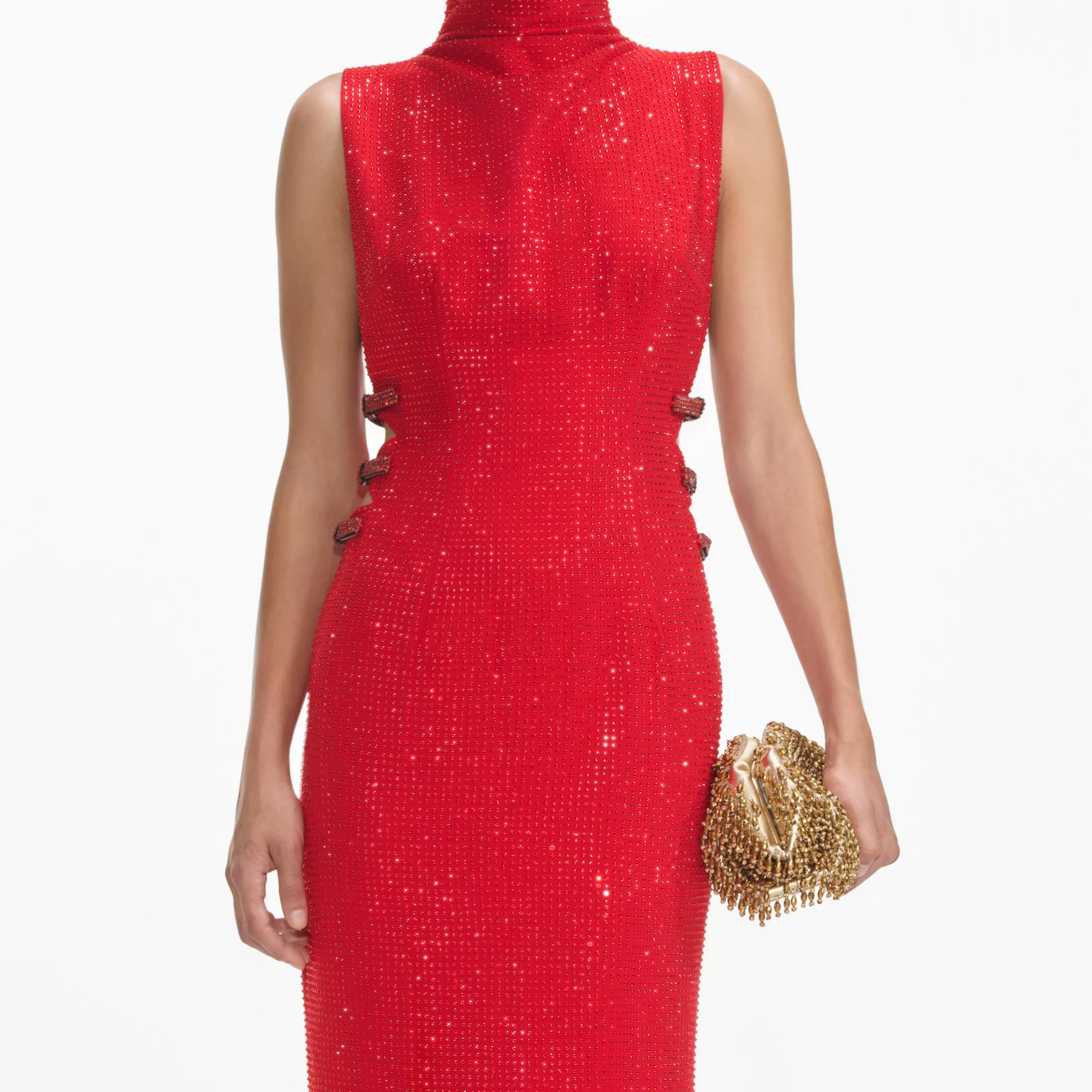 red_rhinestone_crepe_maxi_dress_6787.webp Clearance Rhinestone Crepe Maxi Dress Dresses | Exclusives