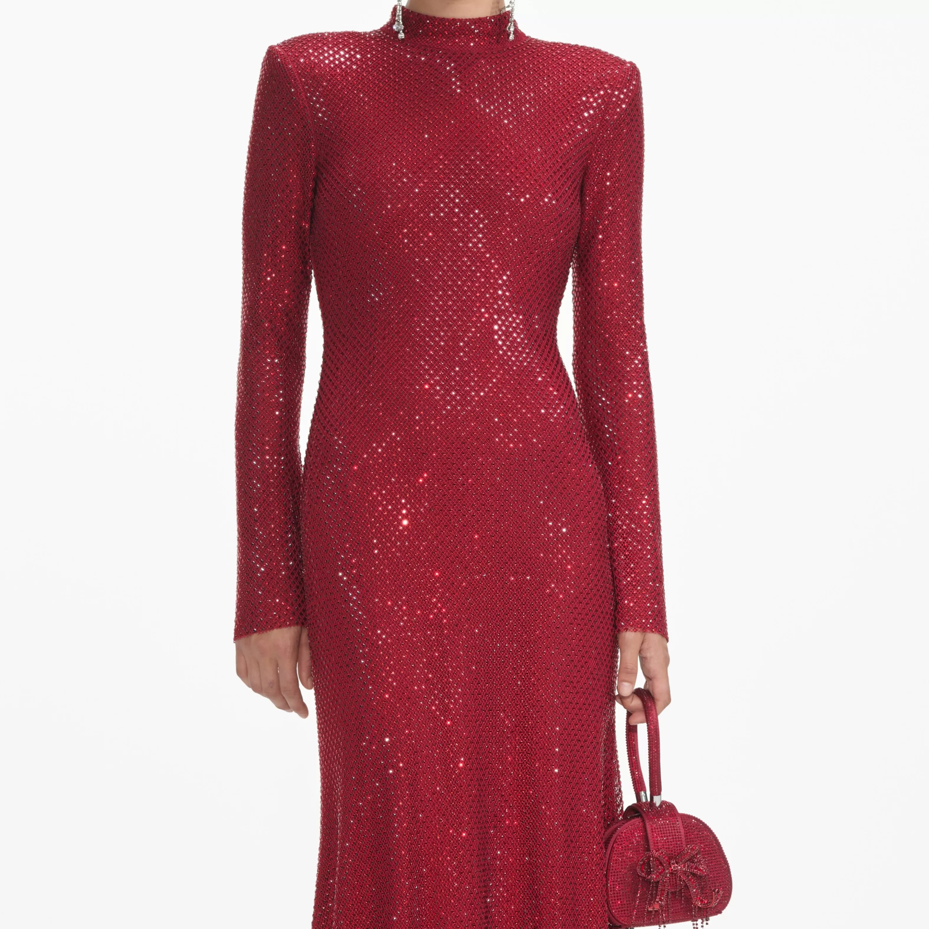 red_rhinestone_fishnet_midi_dress_6839.webp Cheap Rhinestone Fishnet Midi Dress Dresses
