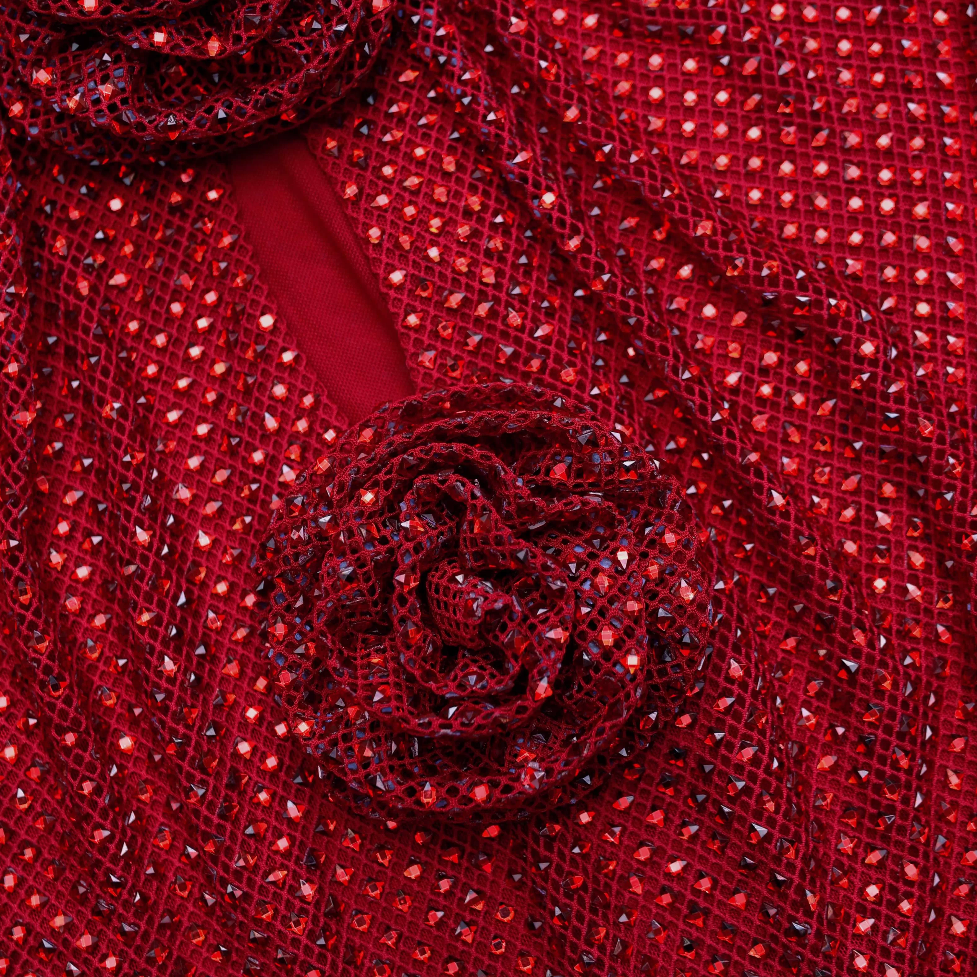 red_rhinestone_fishnet_top_9920.webp Flash Sale Rhinestone Fishnet Top Tops | Exclusives