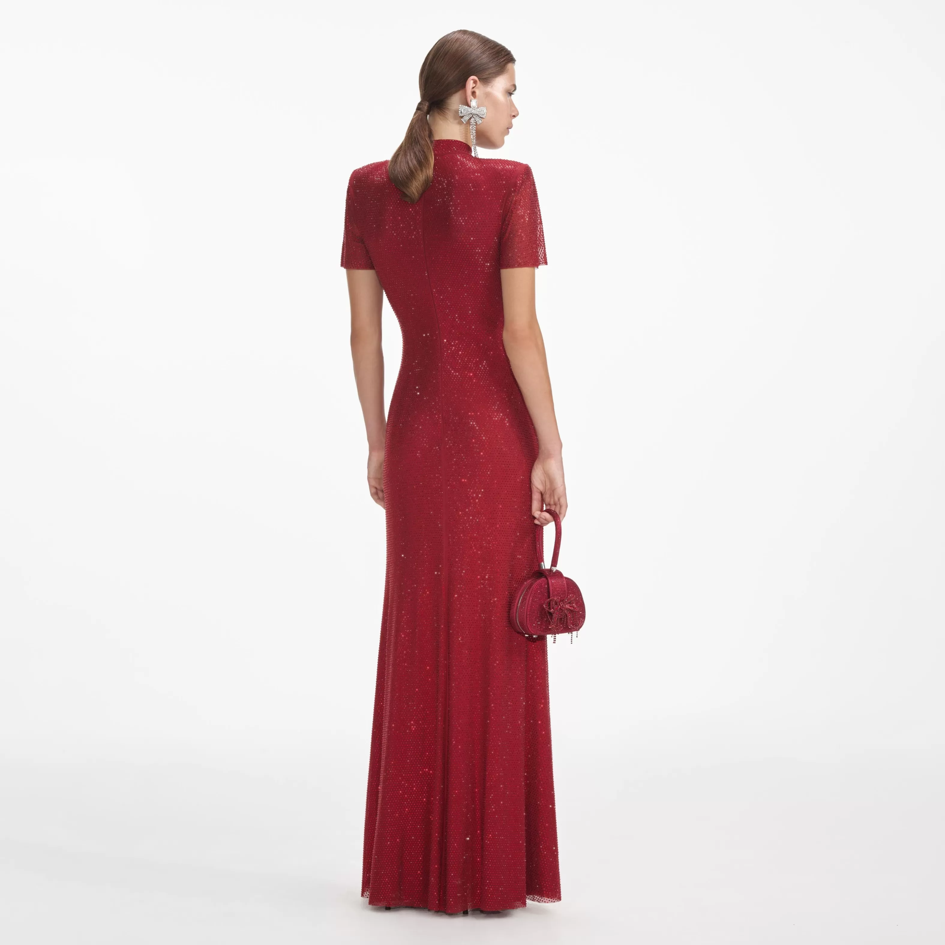 red_rhinestone_mesh_maxi_dress_6823.webp Sale Rhinestone Mesh Maxi Dress Dresses