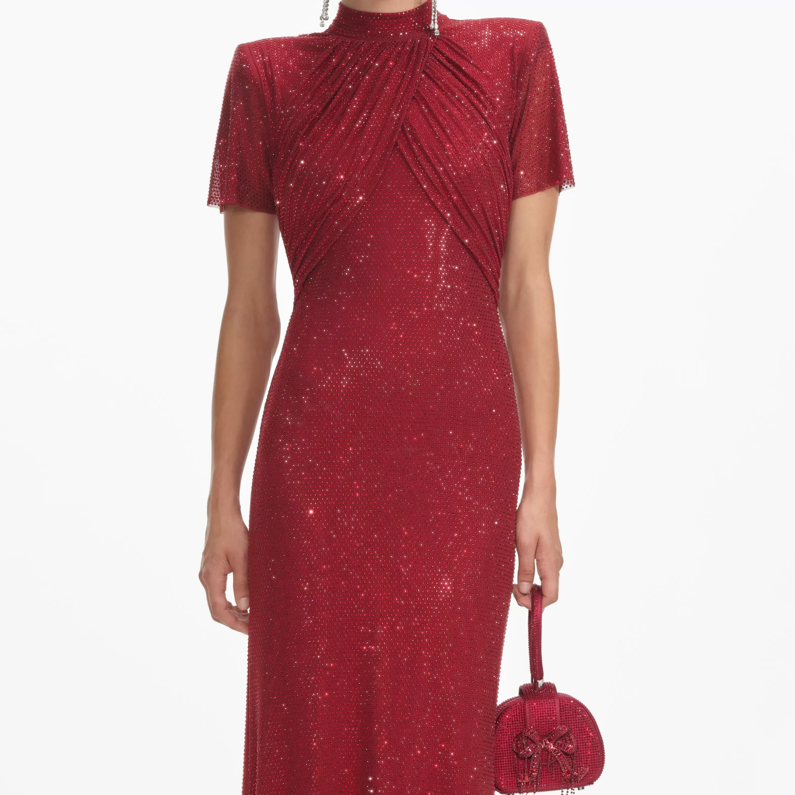 red_rhinestone_mesh_maxi_dress_6824.webp Sale Rhinestone Mesh Maxi Dress Dresses