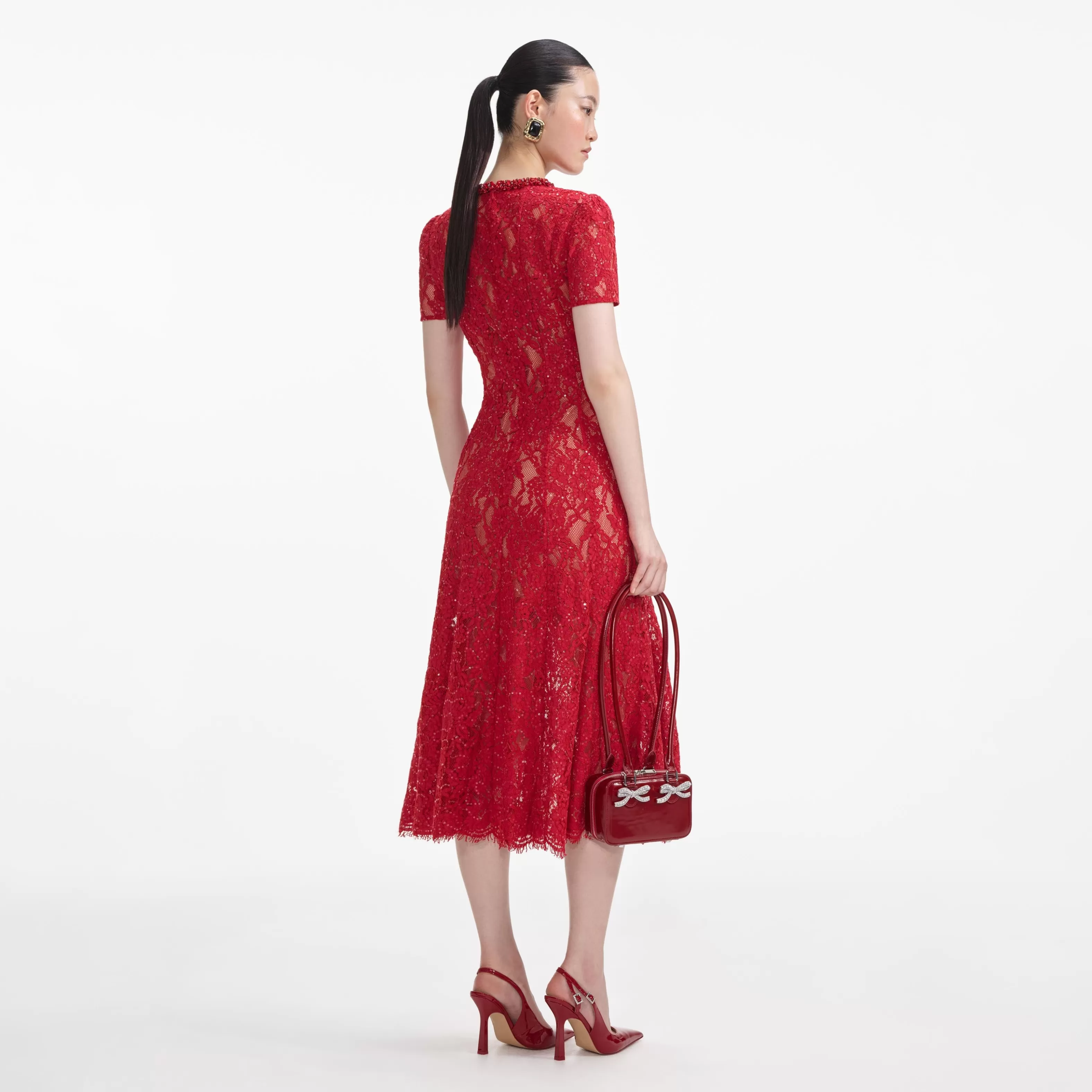 red_sequin_lace_midi_dress_6058.webp Discount Sequin Lace Midi Dress Dresses | Exclusives