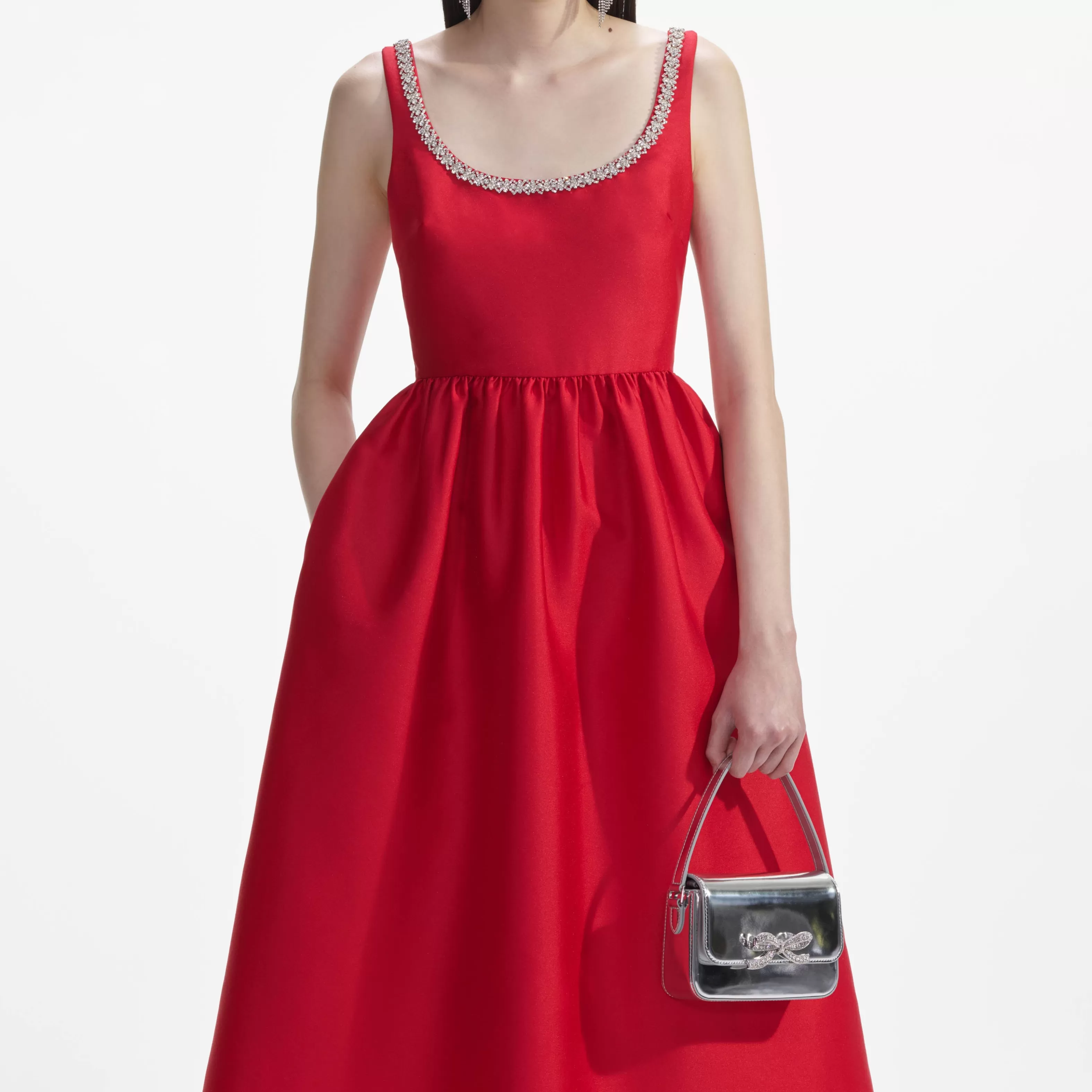 red_taffeta_diamante_midi_dress_8170.webp Best Taffeta Diamante Midi Dress Dresses | Icons