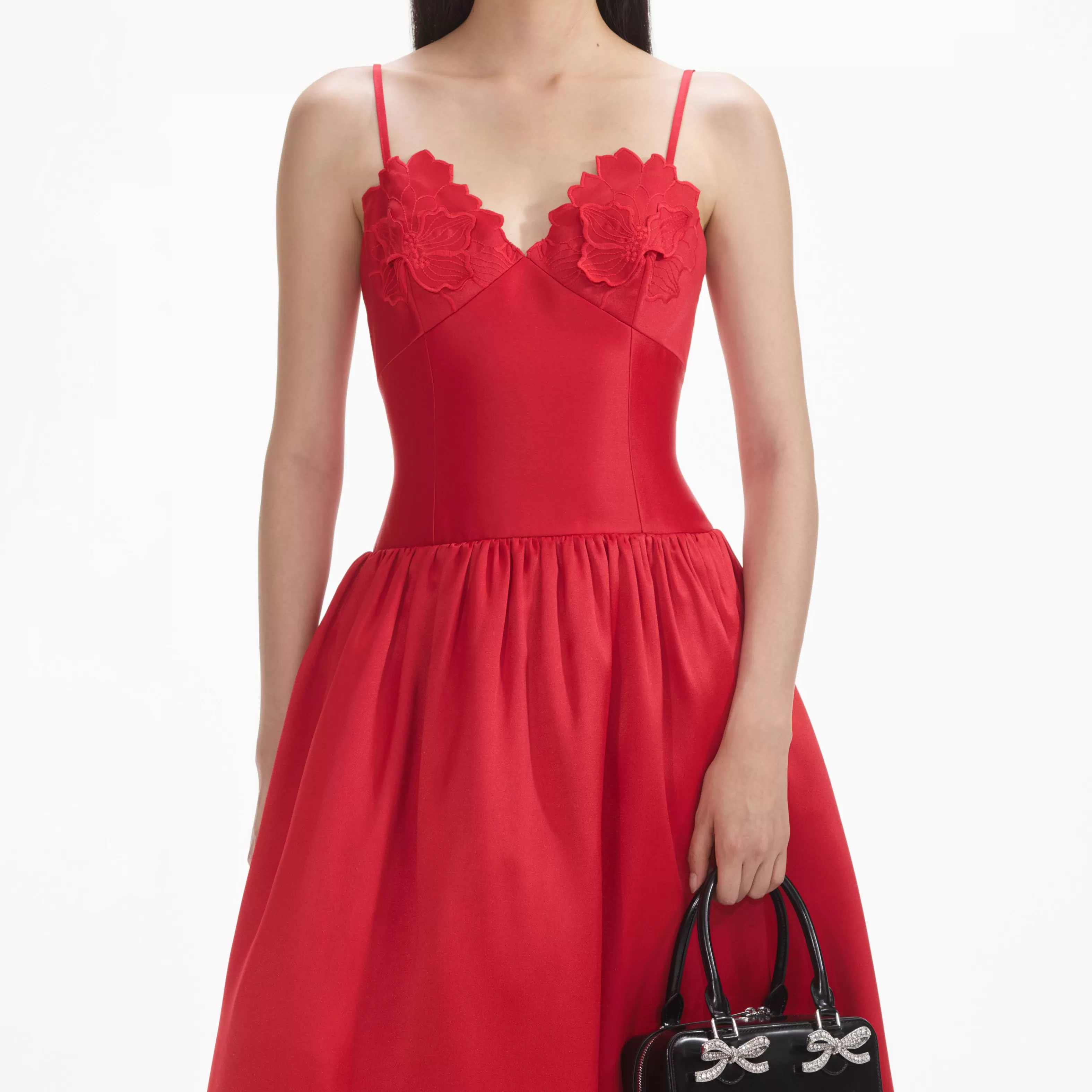 red_taffeta_midi_dress_7637.webp Best Taffeta Midi Dress Dresses