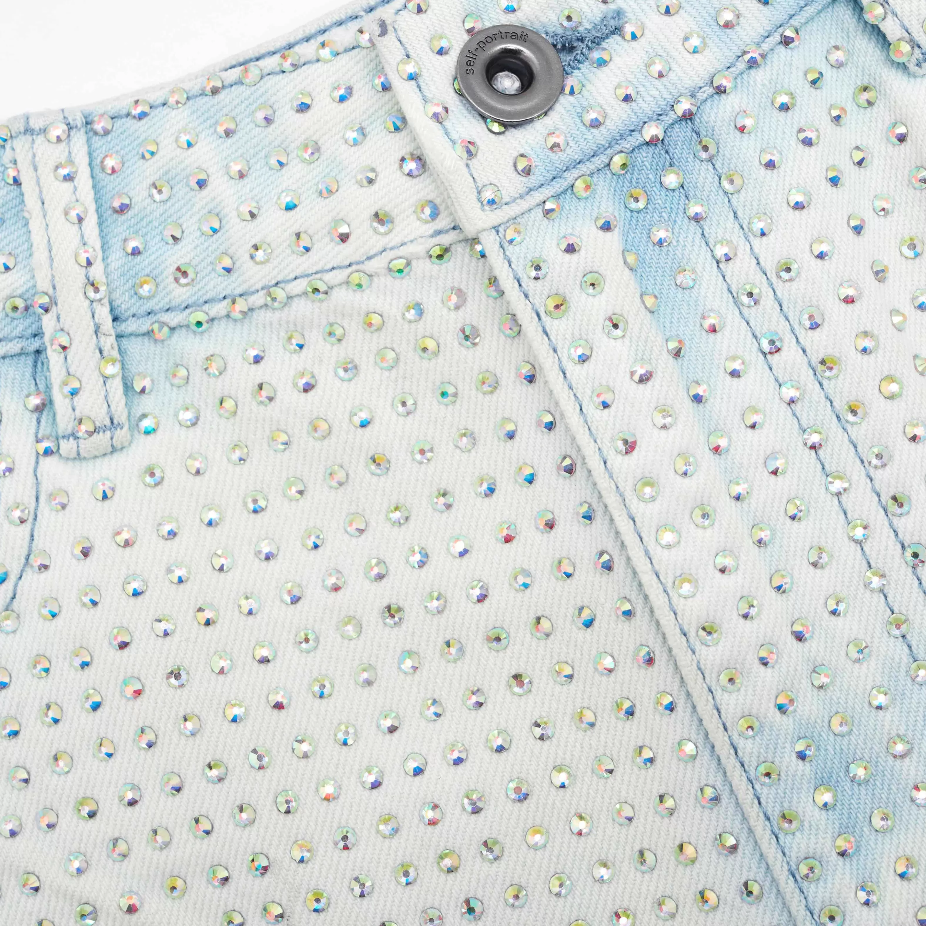 rhinestone_denim_shorts_9887.webp Cheap Denim Shorts Denim | Bottoms