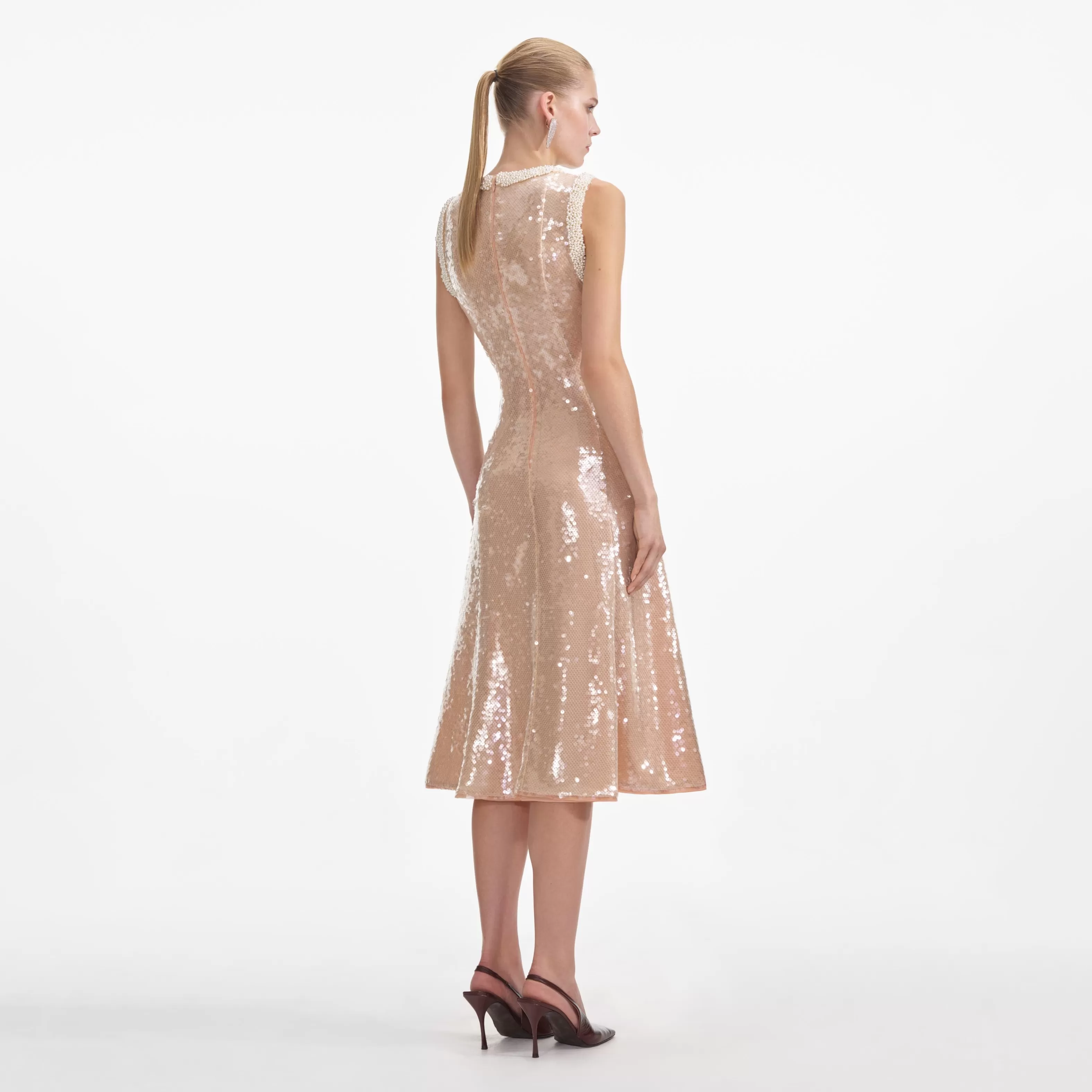sequin_pearl_trim_midi_dress_6165.webp Shop Pearl Trim Midi Dress Dresses