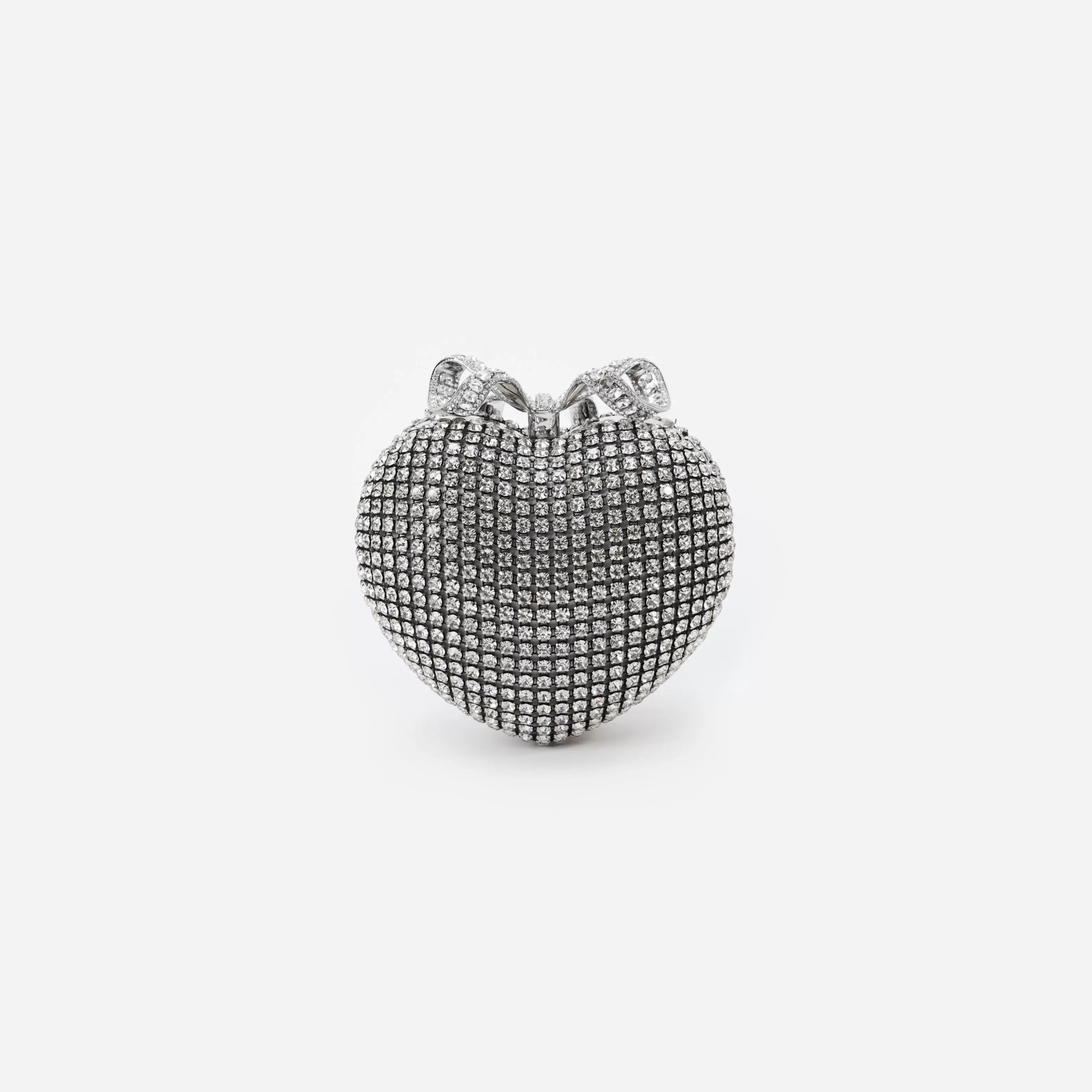 silver_crystal_heart_clutch_11266.webp Fashion Crystal Heart Clutch Handbags