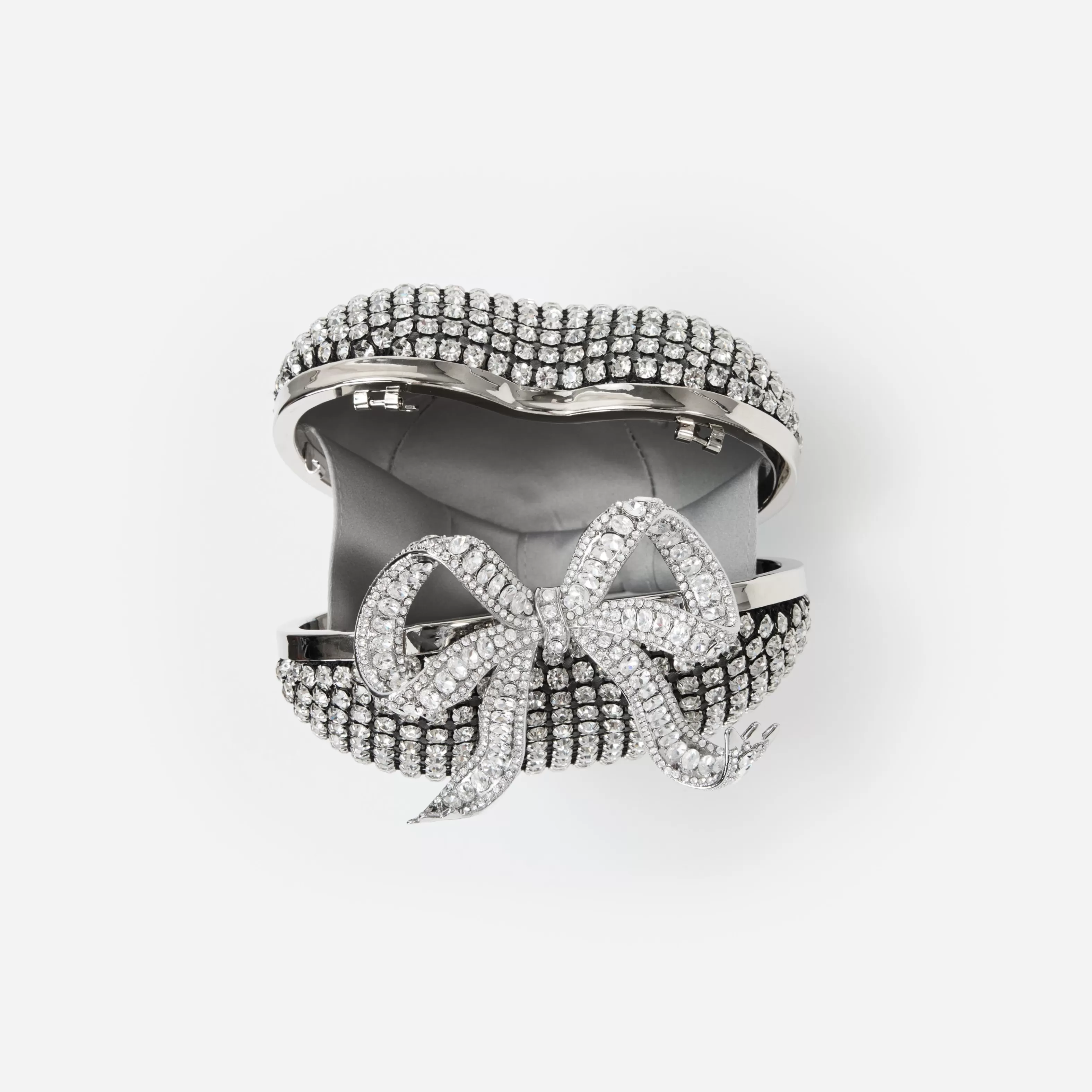 silver_crystal_heart_clutch_11268.webp Fashion Crystal Heart Clutch Handbags