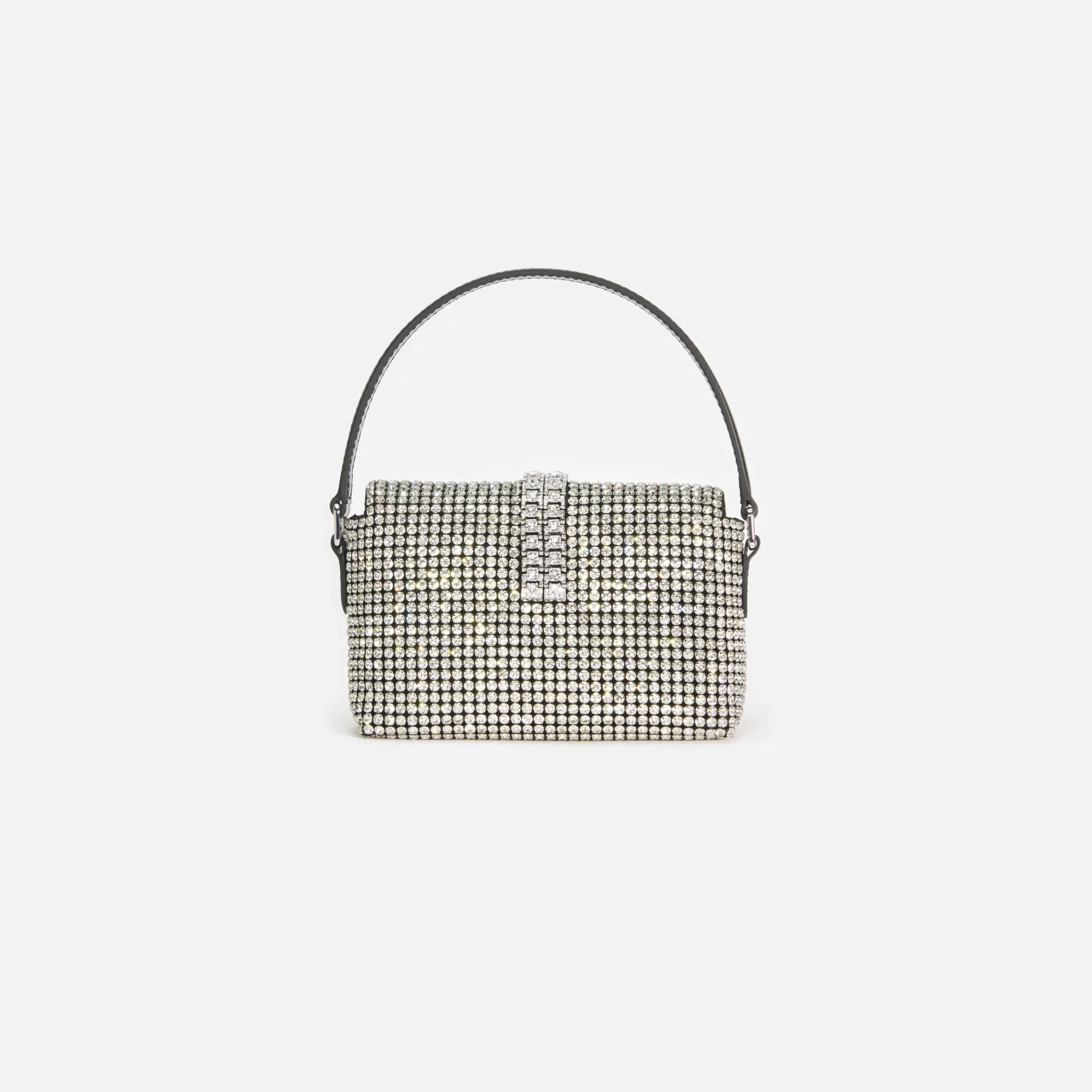 silver_rhinestone_chainmail_micro_bag_11429.webp Flash Sale Rhinestone Chainmail Micro Bag Handbags