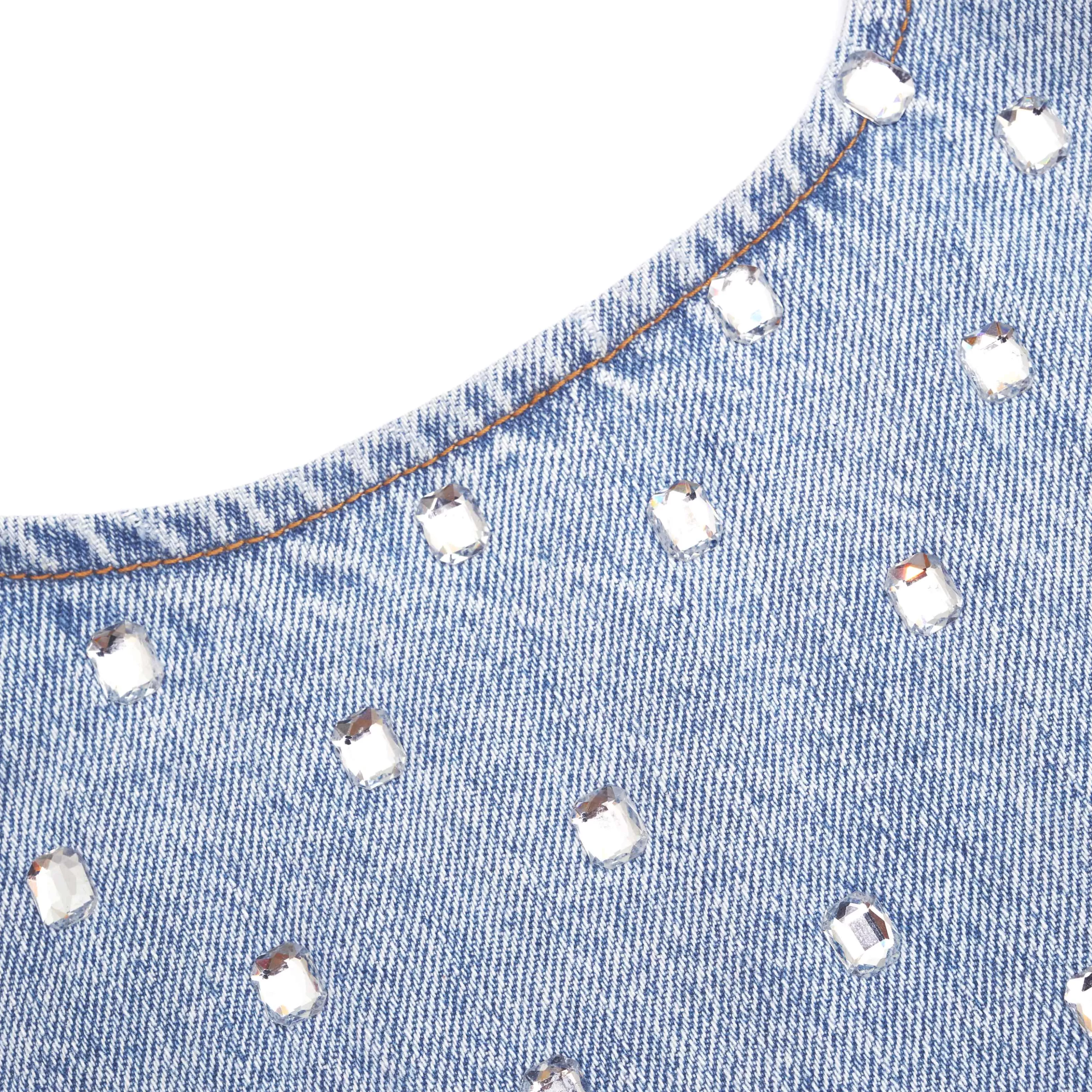 square_rhinestone_denim_top_9787.webp Best Rhinestone Denim Top Denim | Tops