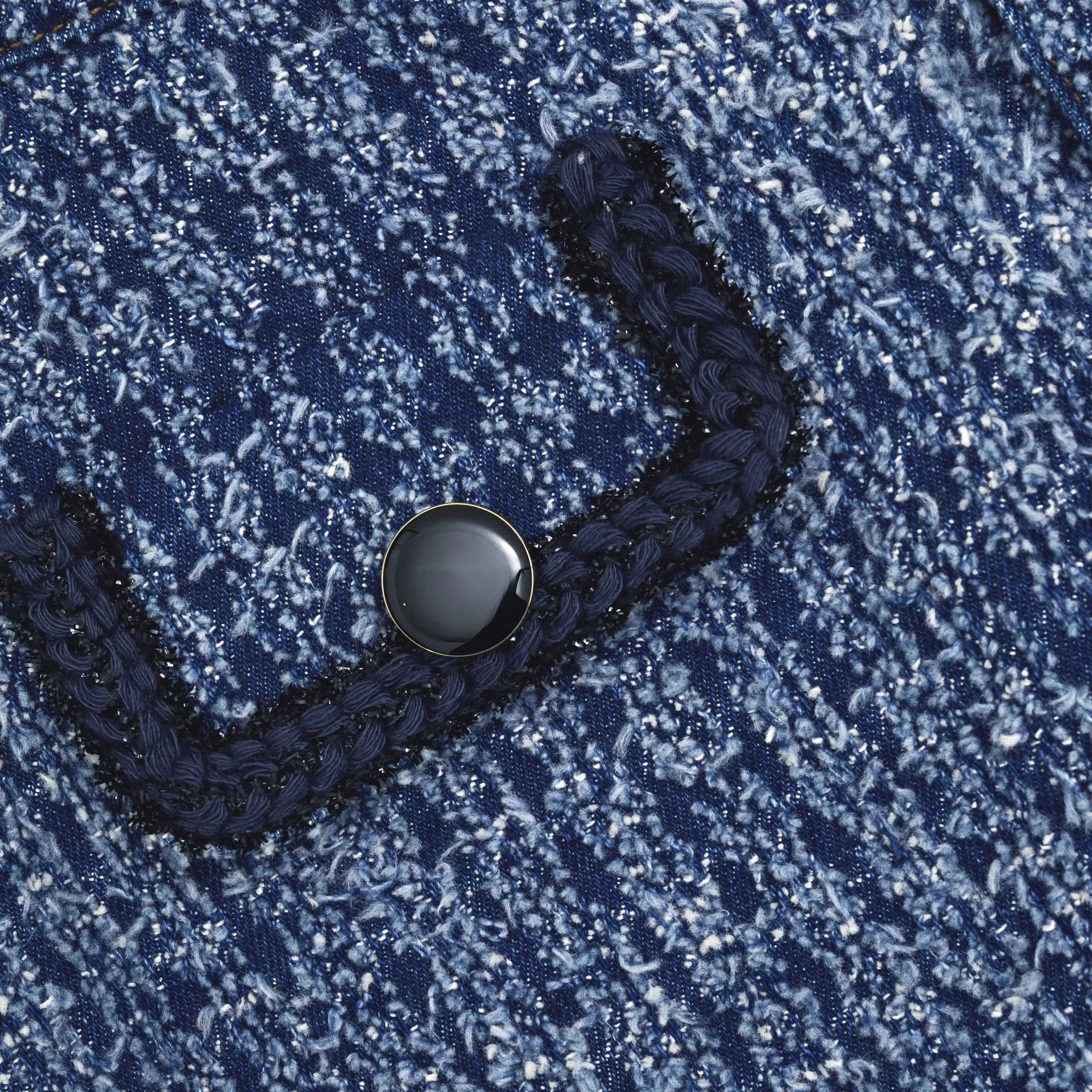 textured_denim_mini_skirt_9800.webp Fashion Denim Mini Skirt Denim | Bottoms