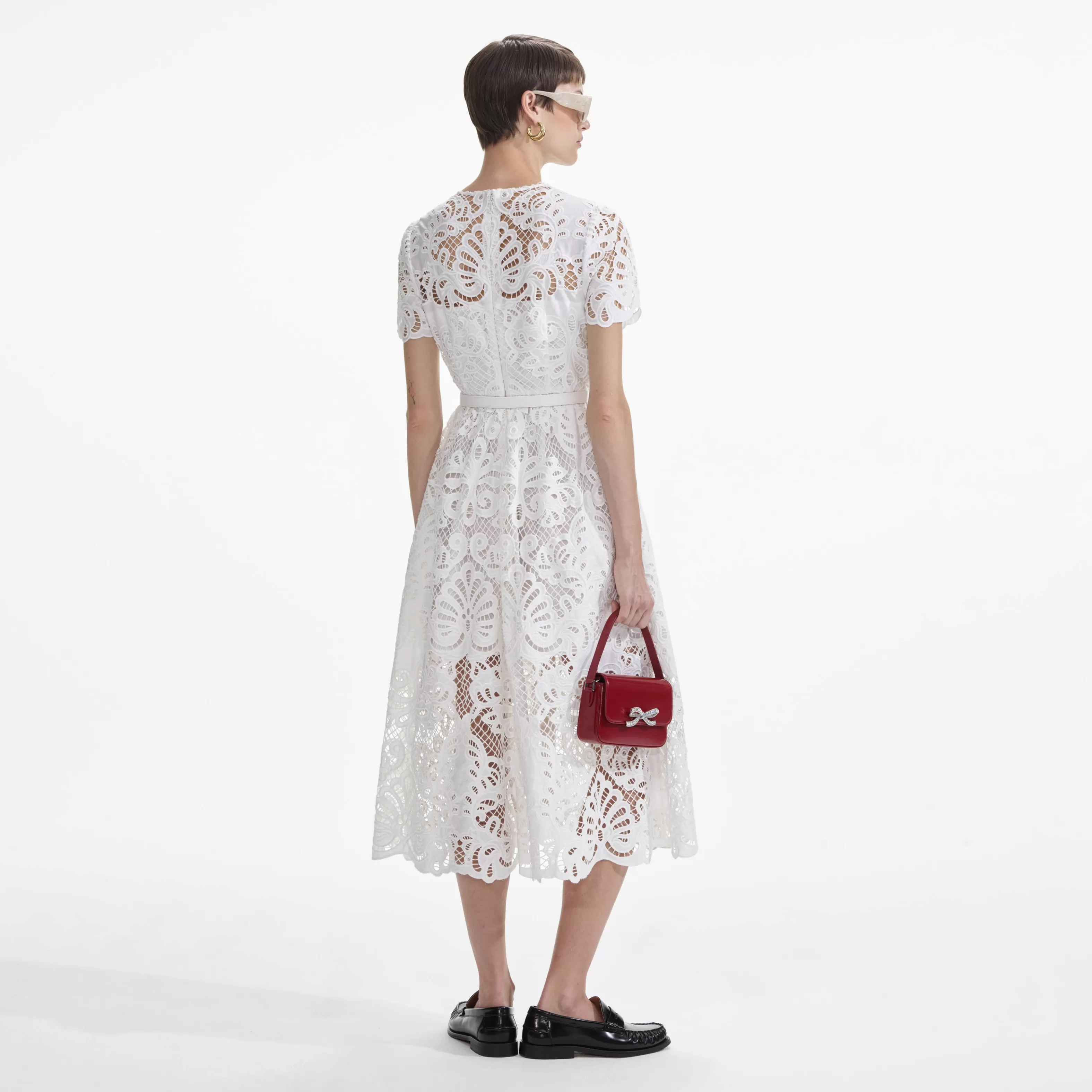 white_cotton_lace_button_midi_dress_7967.webp New Cotton Lace Button Midi Dress Dresses