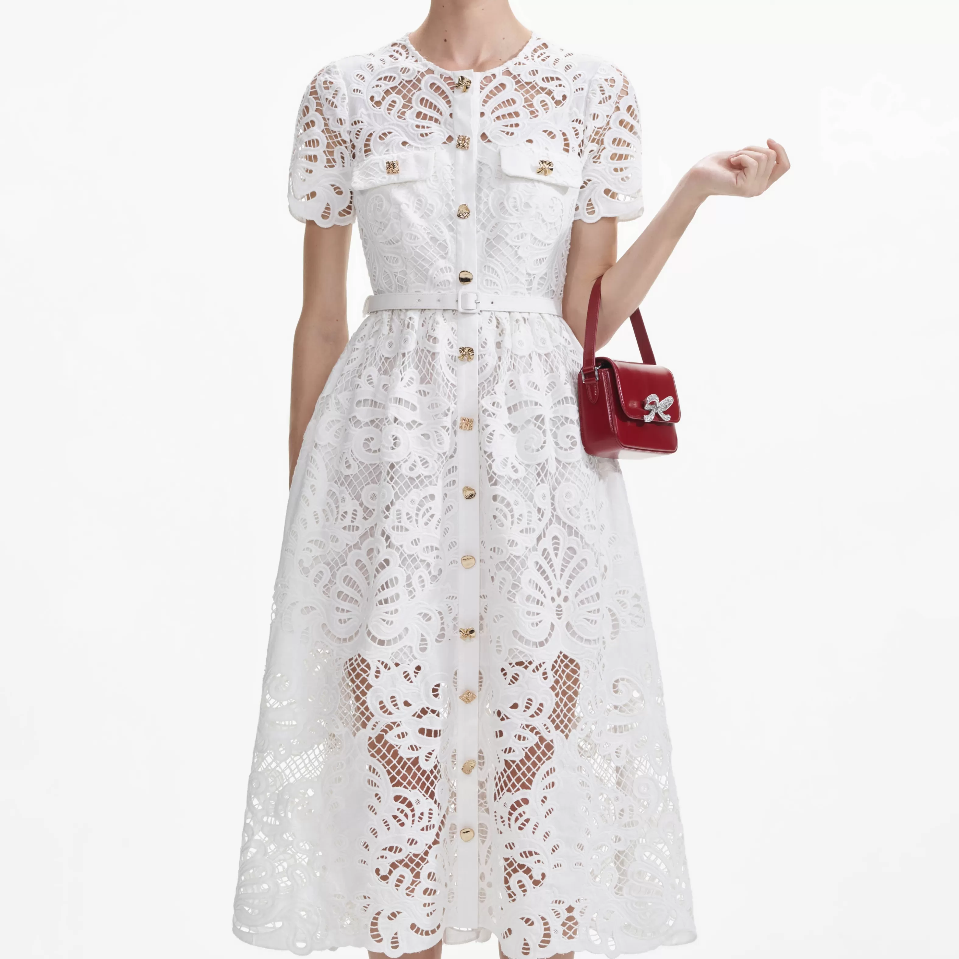 white_cotton_lace_button_midi_dress_7968.webp New Cotton Lace Button Midi Dress Dresses