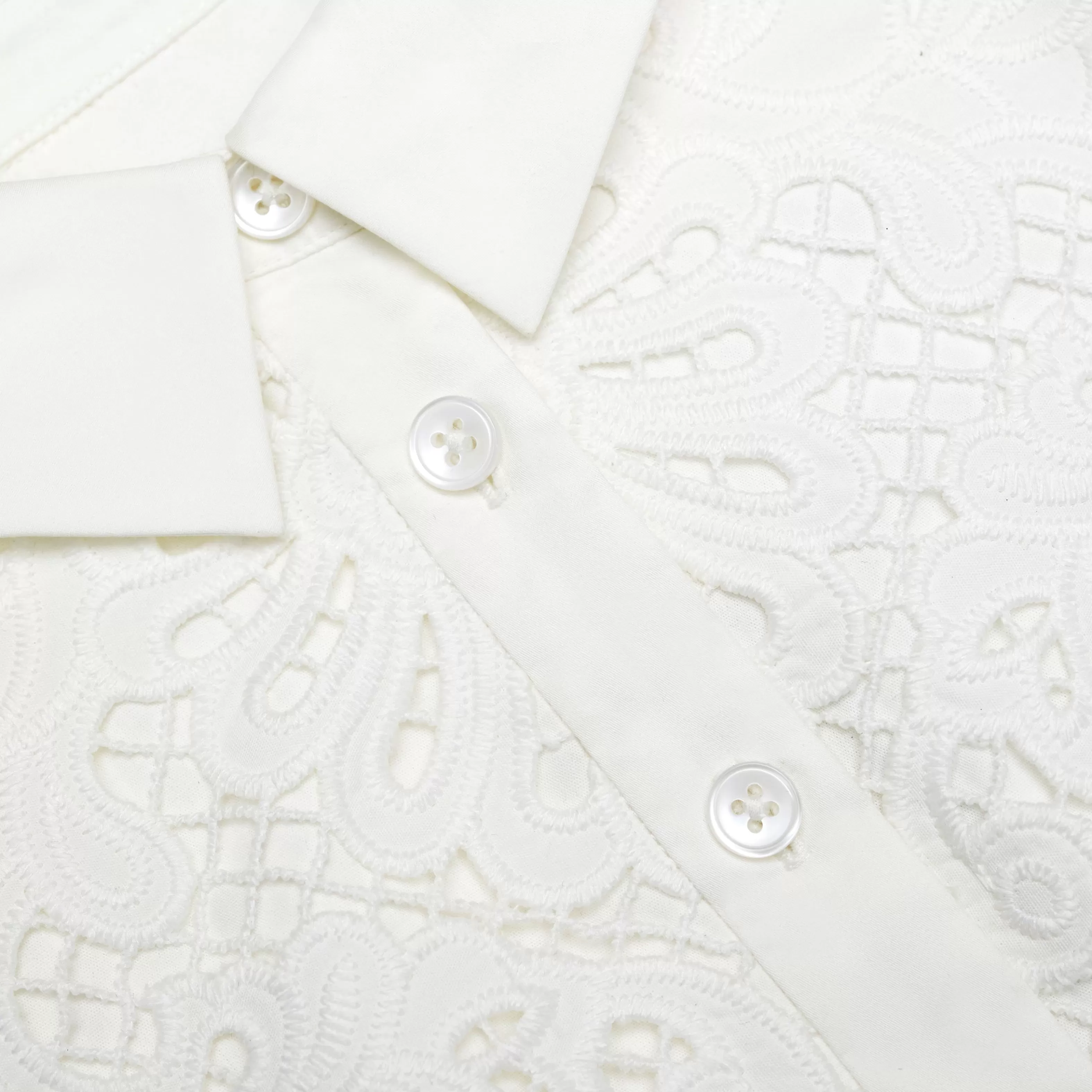 white_cotton_lace_collar_mini_dress_12137.webp Discount Cotton Lace Collar Mini Dress Kids Kids