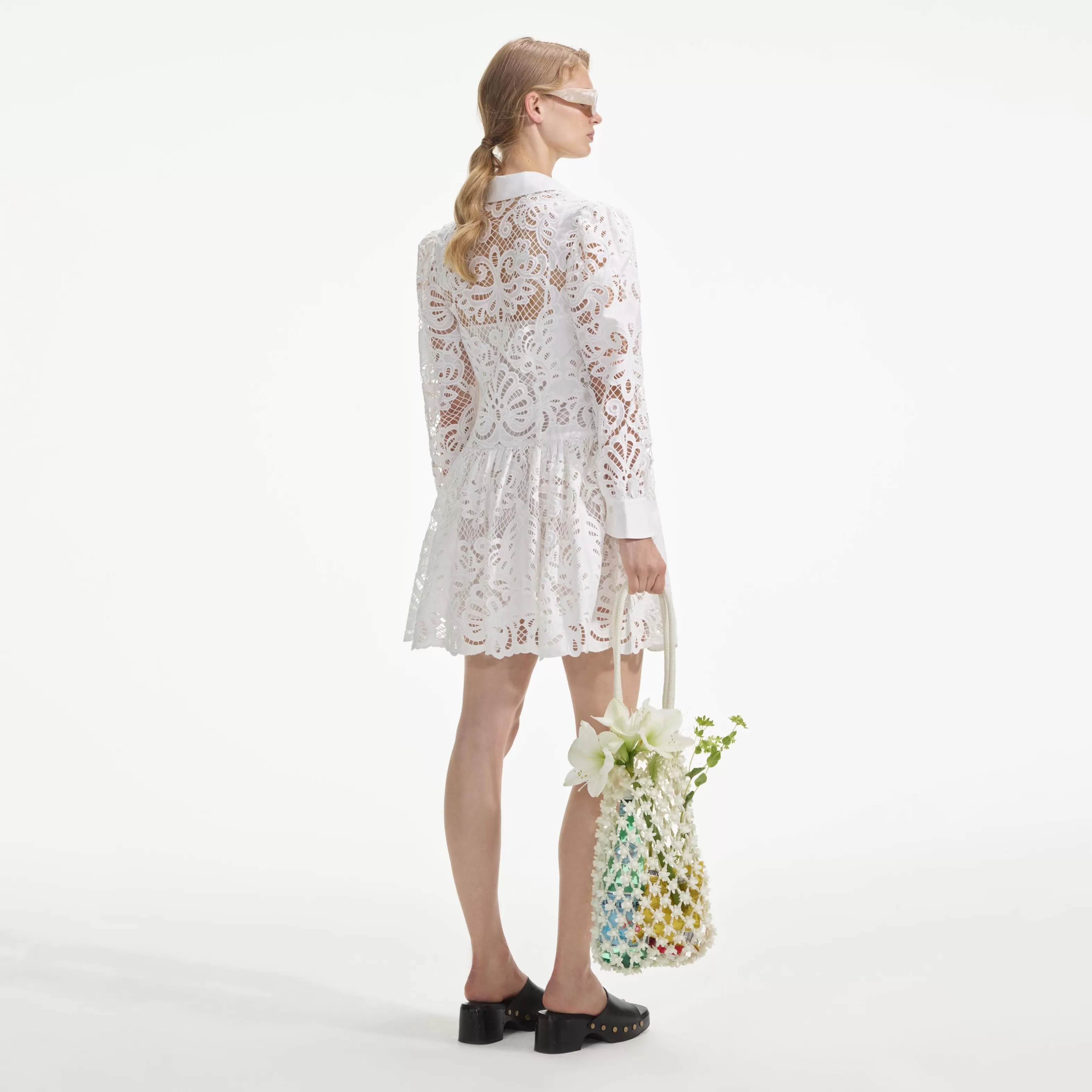 white_cotton_lace_mini_shirt_dress_8259.webp Store Cotton Lace Mini Shirt Dress Dresses